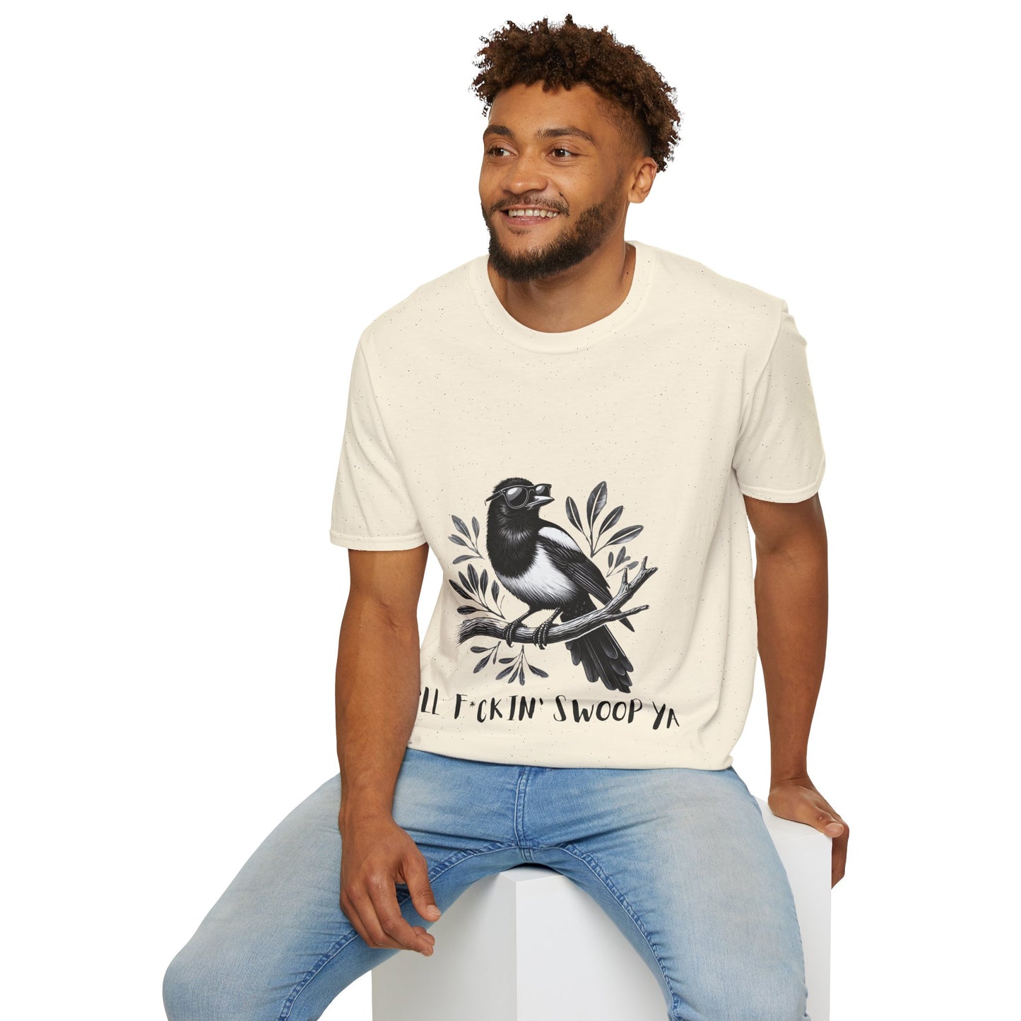 Magpie Unisex Tee – "I’ll F*ckin’ Swoop Ya" | Fun Aussie Humor Shirt