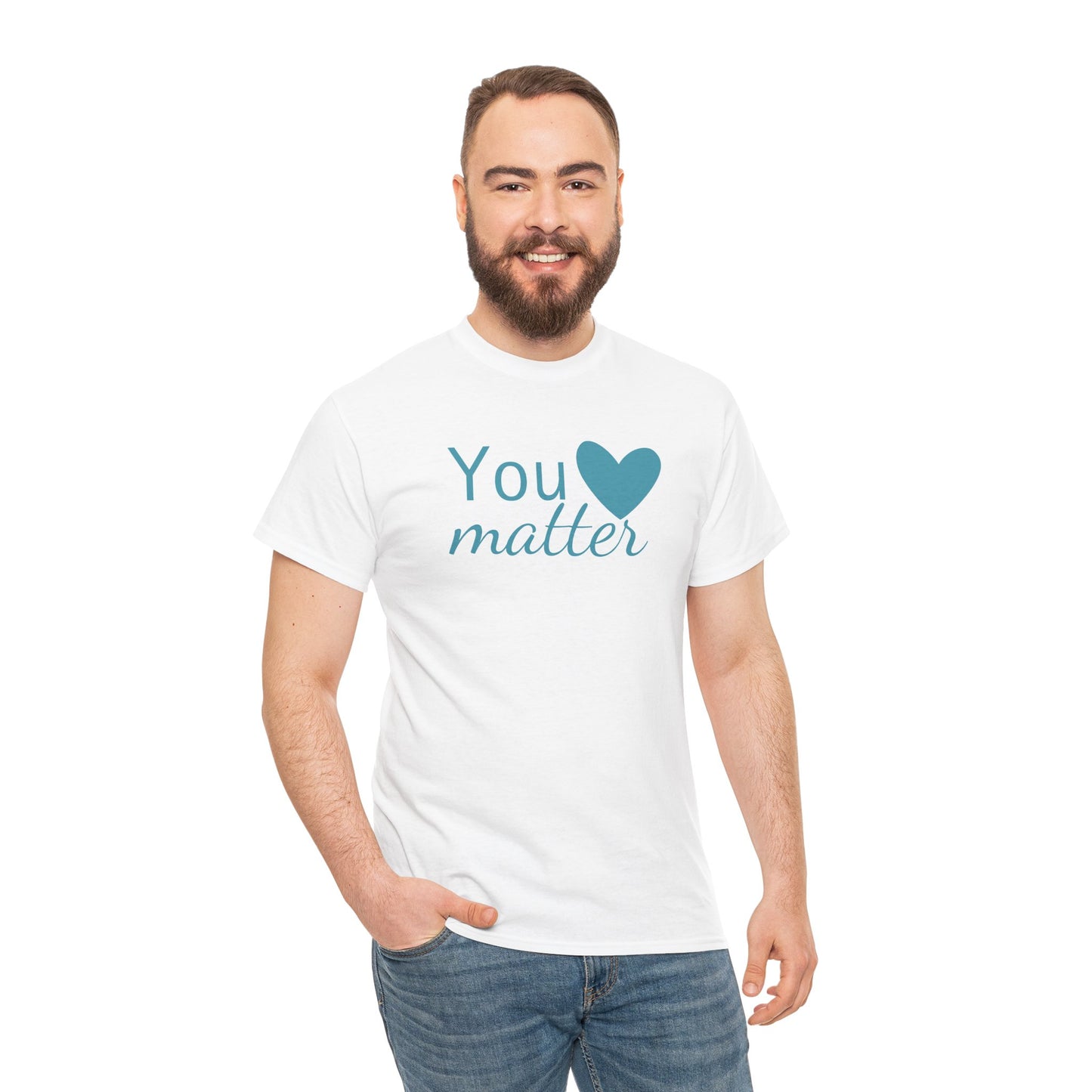 You Matter Unisex Cotton Tee – Inspirational Comfort Wear
