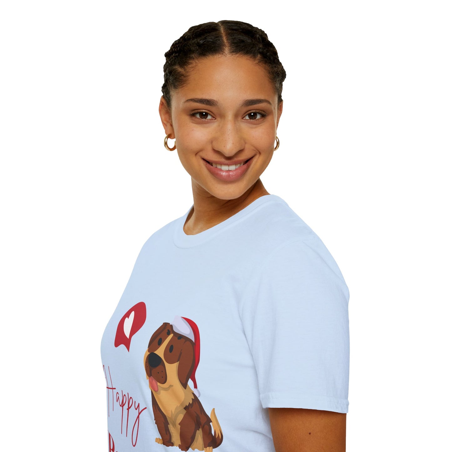 Happy Pawlidays Unisex Softstyle T-Shirt – Celebrate Your Furry Friends | Perfect Pet Lover Gift