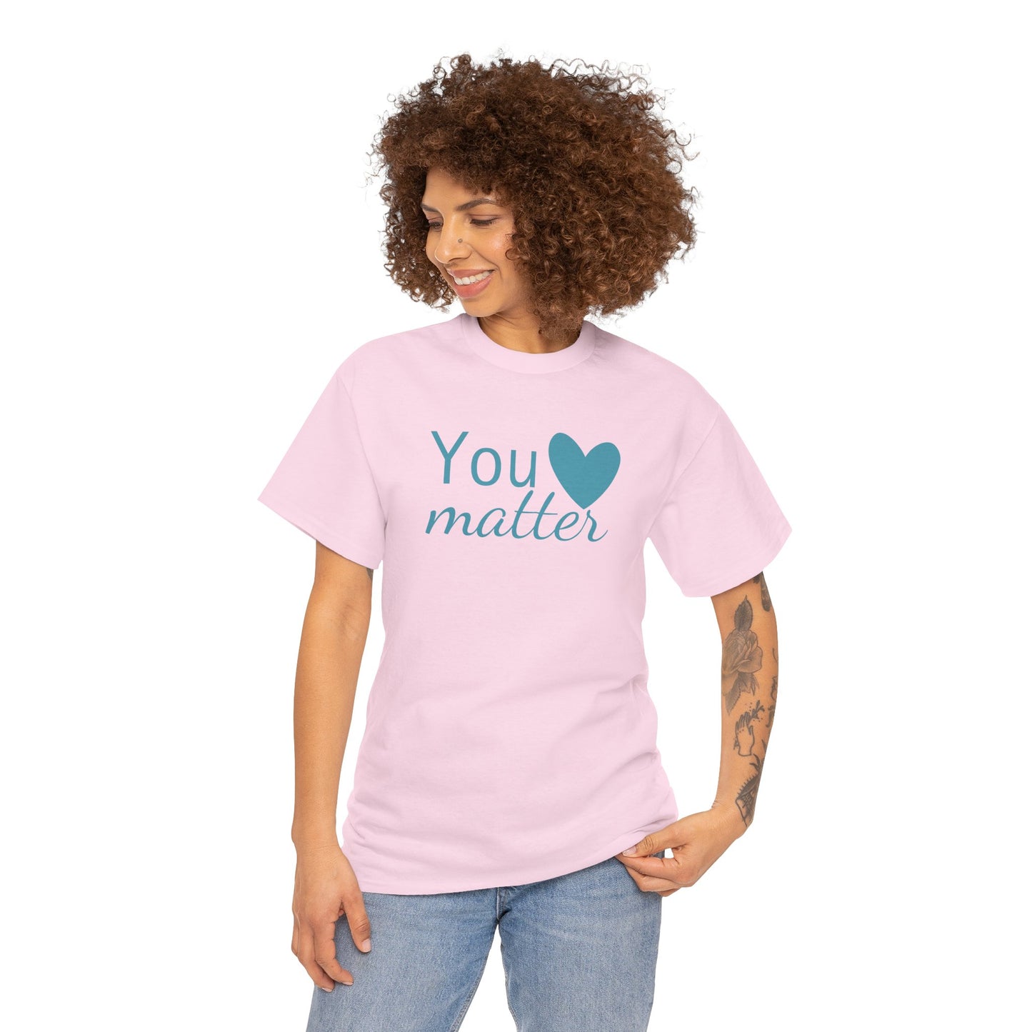 You Matter Unisex Cotton Tee – Inspirational Comfort Wear