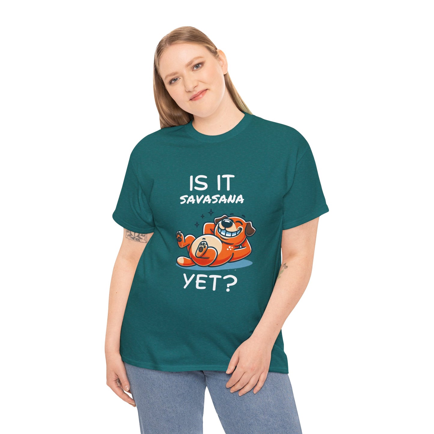 Savasana Yoga T-Shirt - Relax and Unwind with Humor