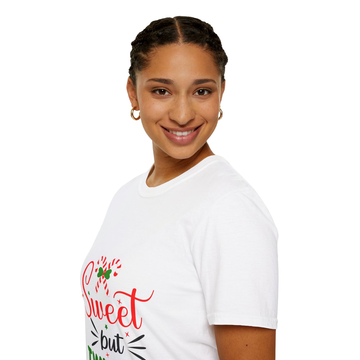 Sweet But Twisted Holiday T-Shirt – Unisex Softstyle Tee | Perfect Christmas Gift for Fun-Loving Souls