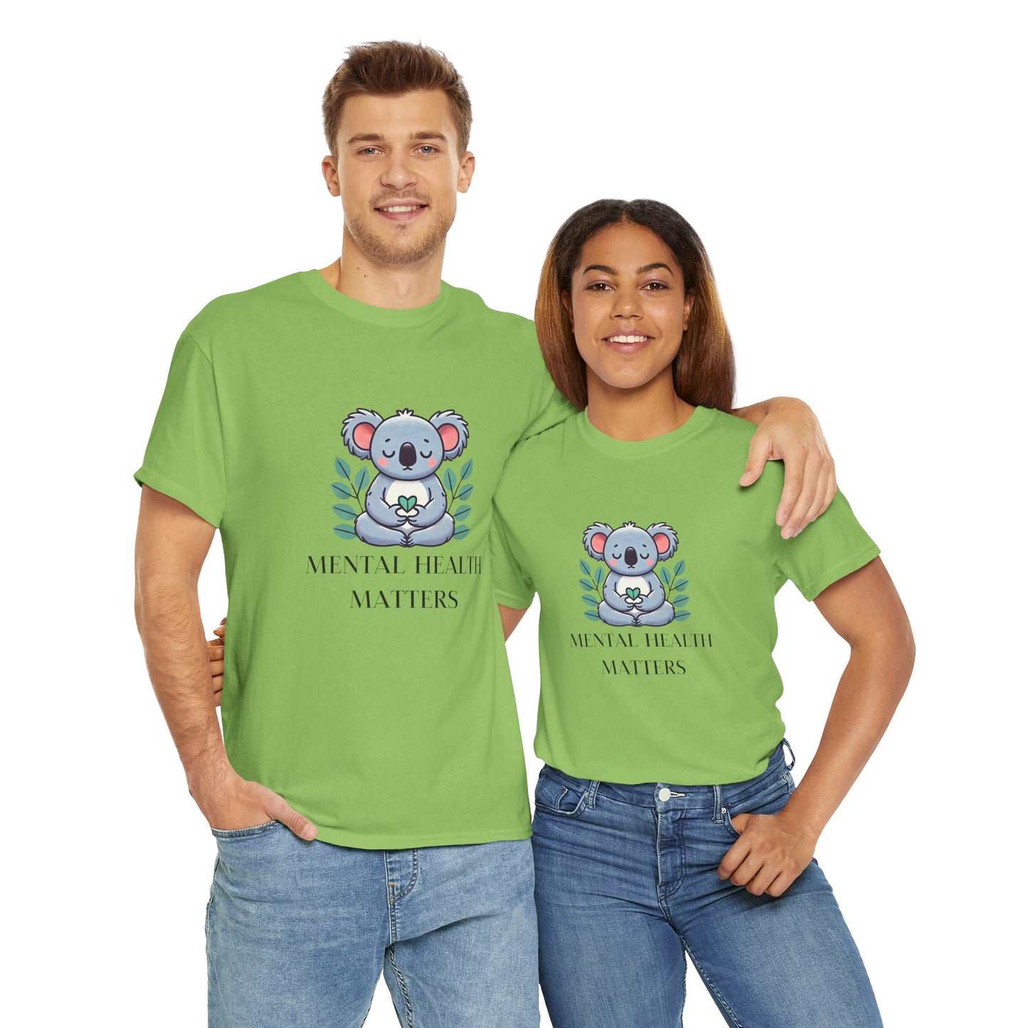Supportive & Comforting Mental Health Matters Unisex T-Shirt - Featuring a Cute Koala Design