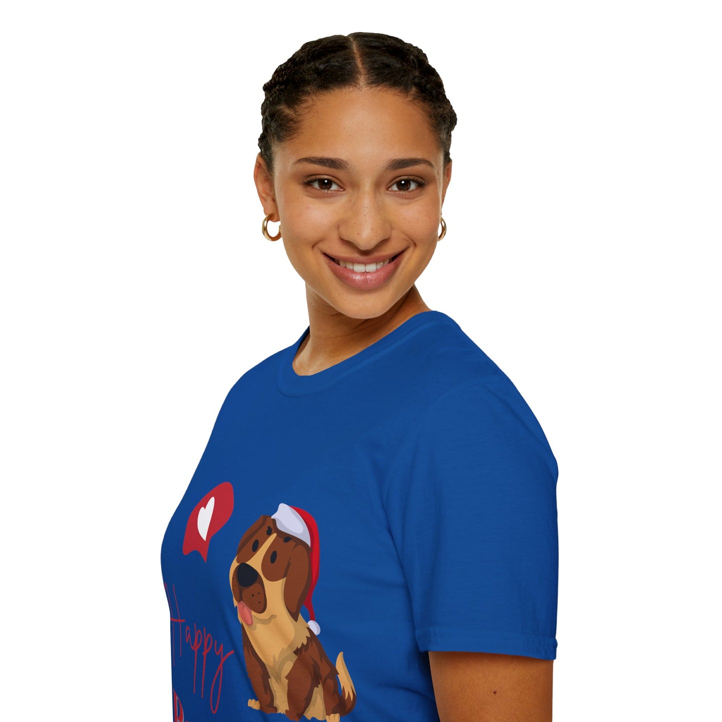 Happy Pawlidays Unisex Softstyle T-Shirt – Celebrate Your Furry Friends | Perfect Pet Lover Gift