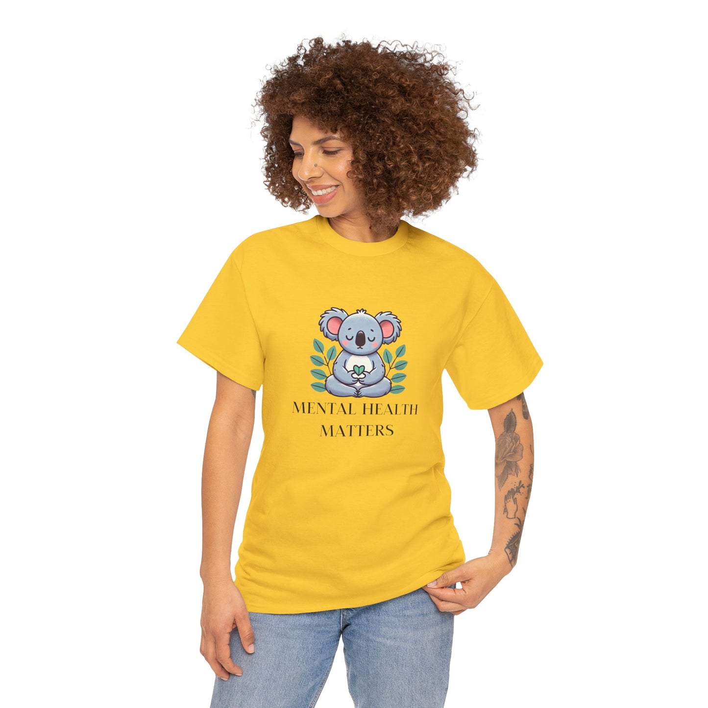 Supportive & Comforting Mental Health Matters Unisex T-Shirt - Featuring a Cute Koala Design