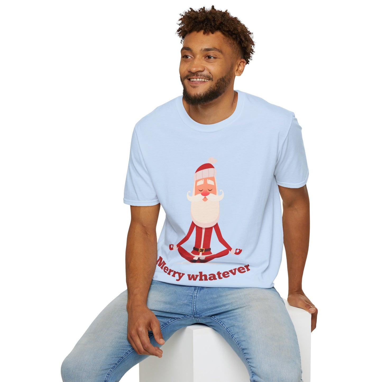 Merry Whatever Unisex Softstyle T-Shirt - Fun Holiday Tee for Christmas Cheer