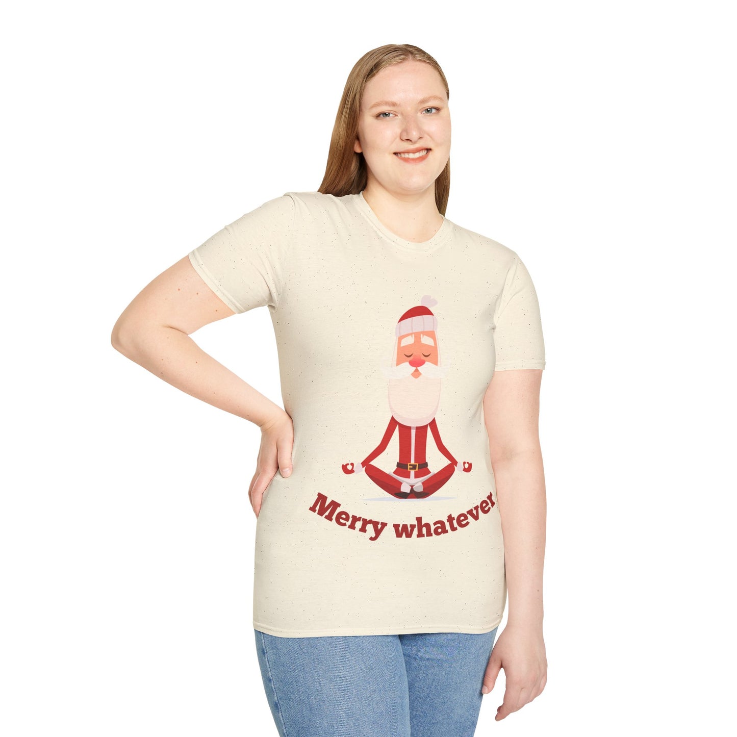 Merry Whatever Unisex Softstyle T-Shirt - Fun Holiday Tee for Christmas Cheer