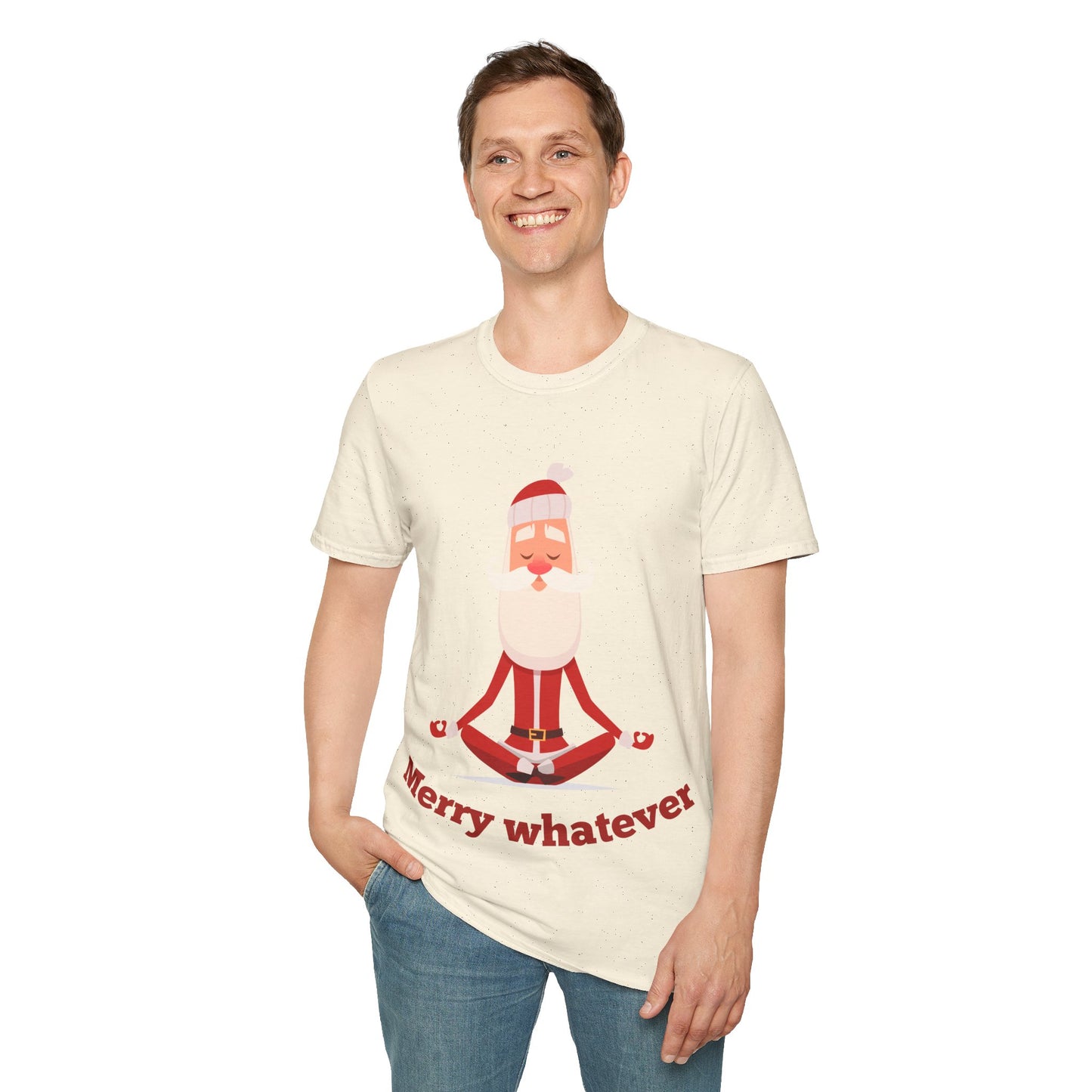 Merry Whatever Unisex Softstyle T-Shirt - Fun Holiday Tee for Christmas Cheer