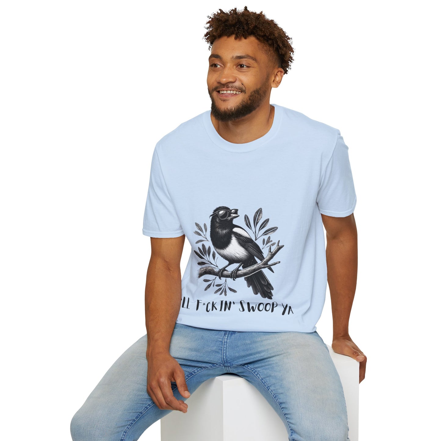 Magpie Unisex Tee – "I’ll F*ckin’ Swoop Ya" | Fun Aussie Humor Shirt