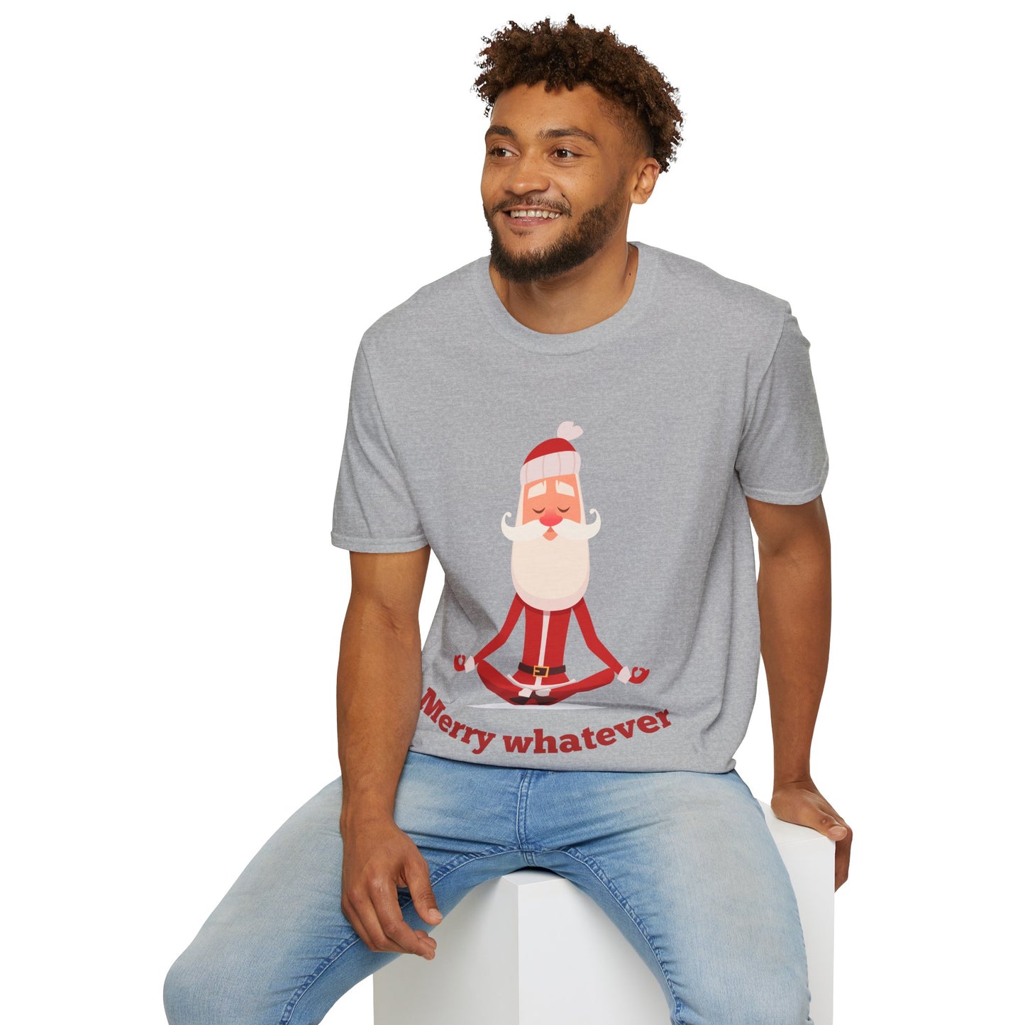 Merry Whatever Unisex Softstyle T-Shirt - Fun Holiday Tee for Christmas Cheer