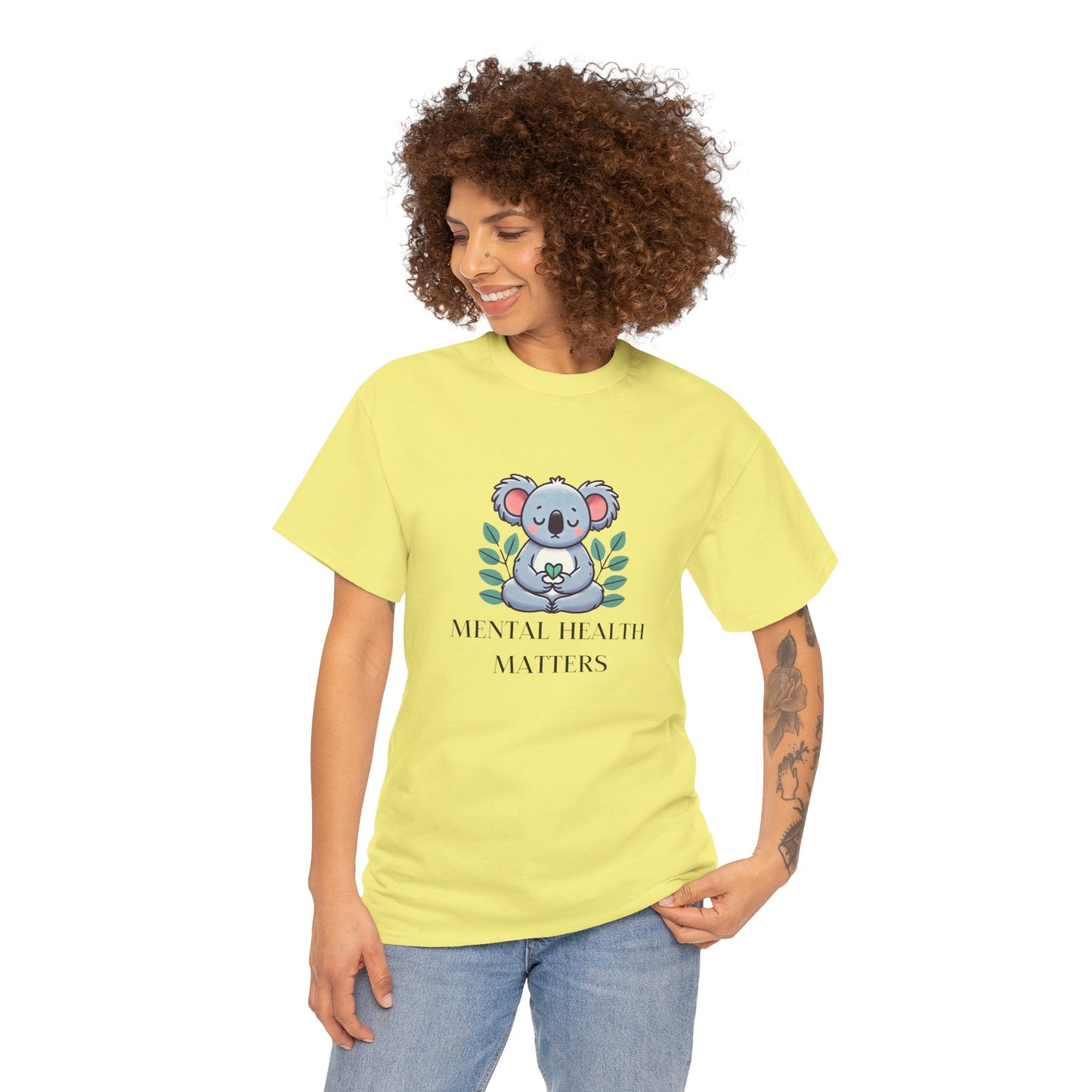 Supportive & Comforting Mental Health Matters Unisex T-Shirt - Featuring a Cute Koala Design