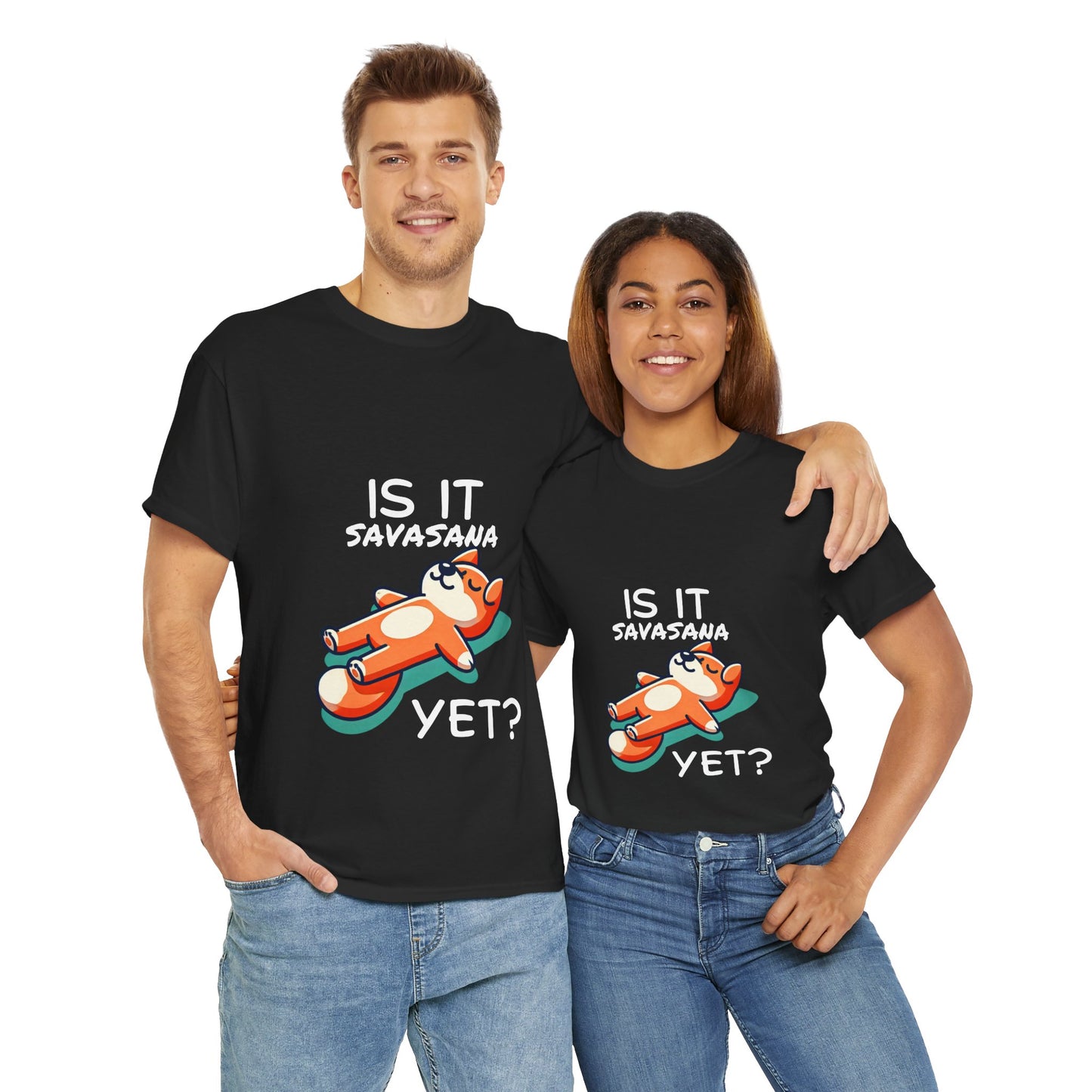 Savasana Yoga T-Shirt - Relax and Unwind with Humor