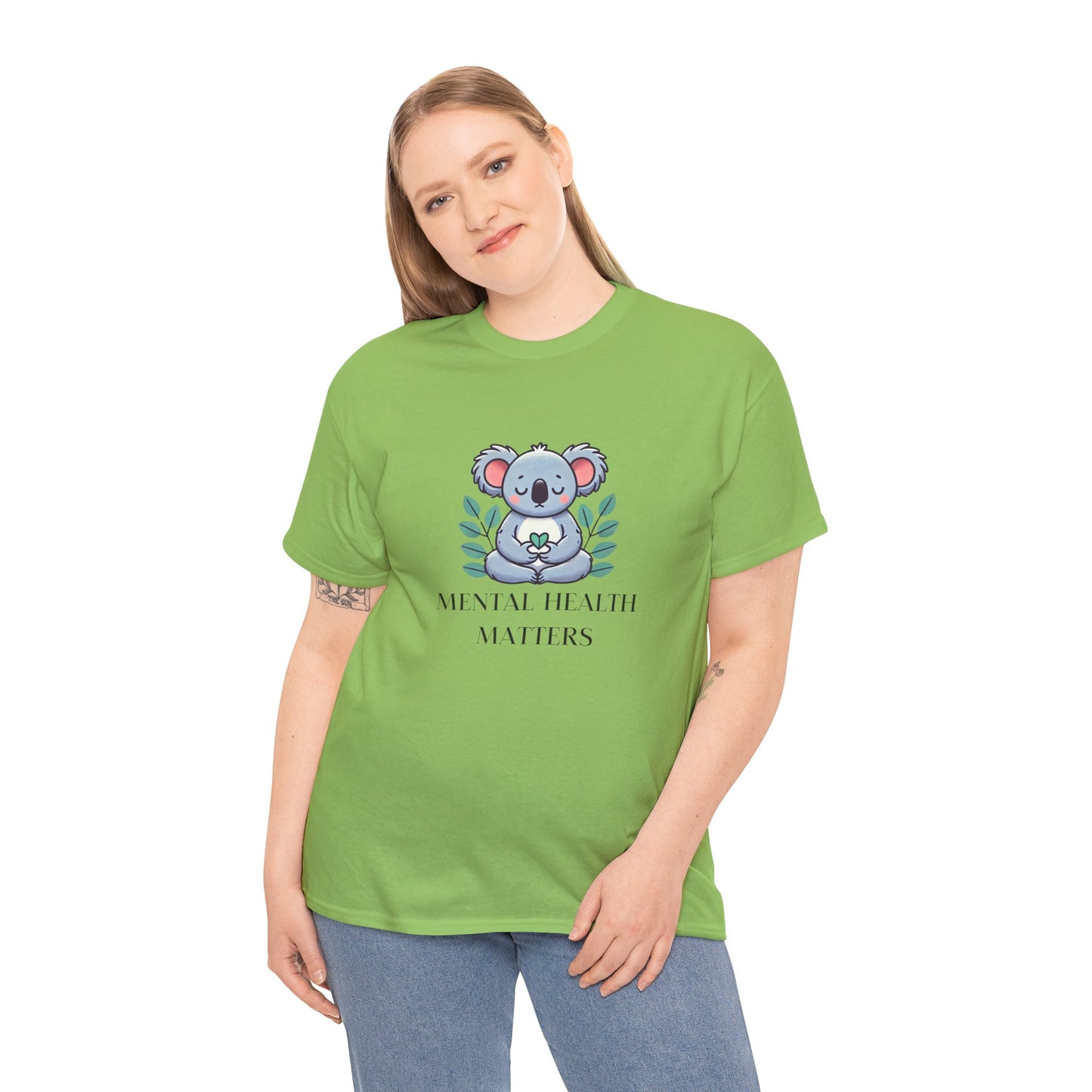 Supportive & Comforting Mental Health Matters Unisex T-Shirt - Featuring a Cute Koala Design