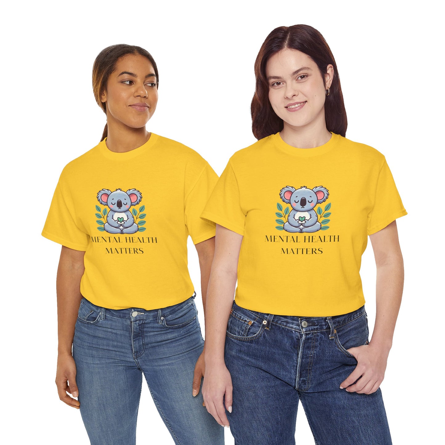 Supportive & Comforting Mental Health Matters Unisex T-Shirt - Featuring a Cute Koala Design