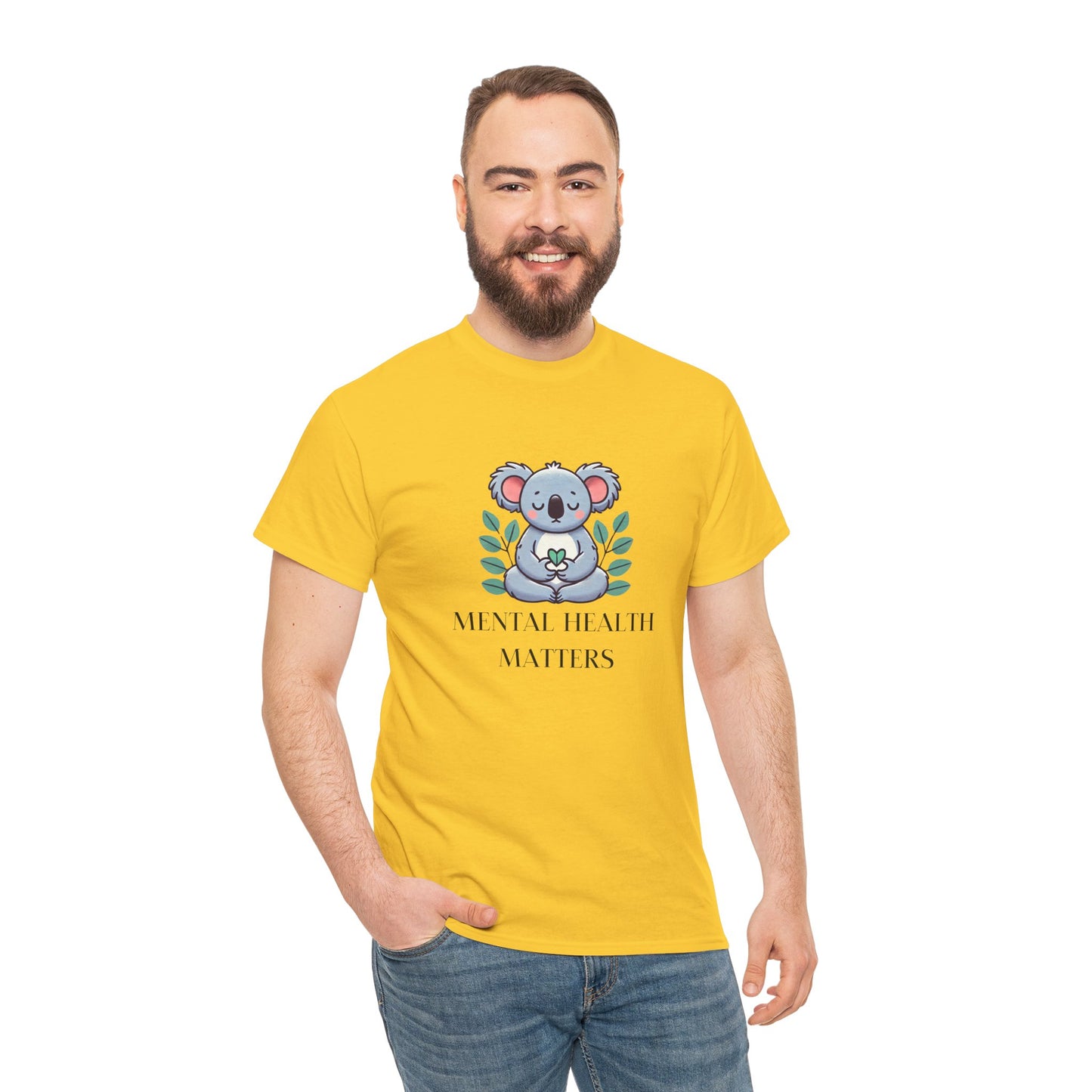Supportive & Comforting Mental Health Matters Unisex T-Shirt - Featuring a Cute Koala Design