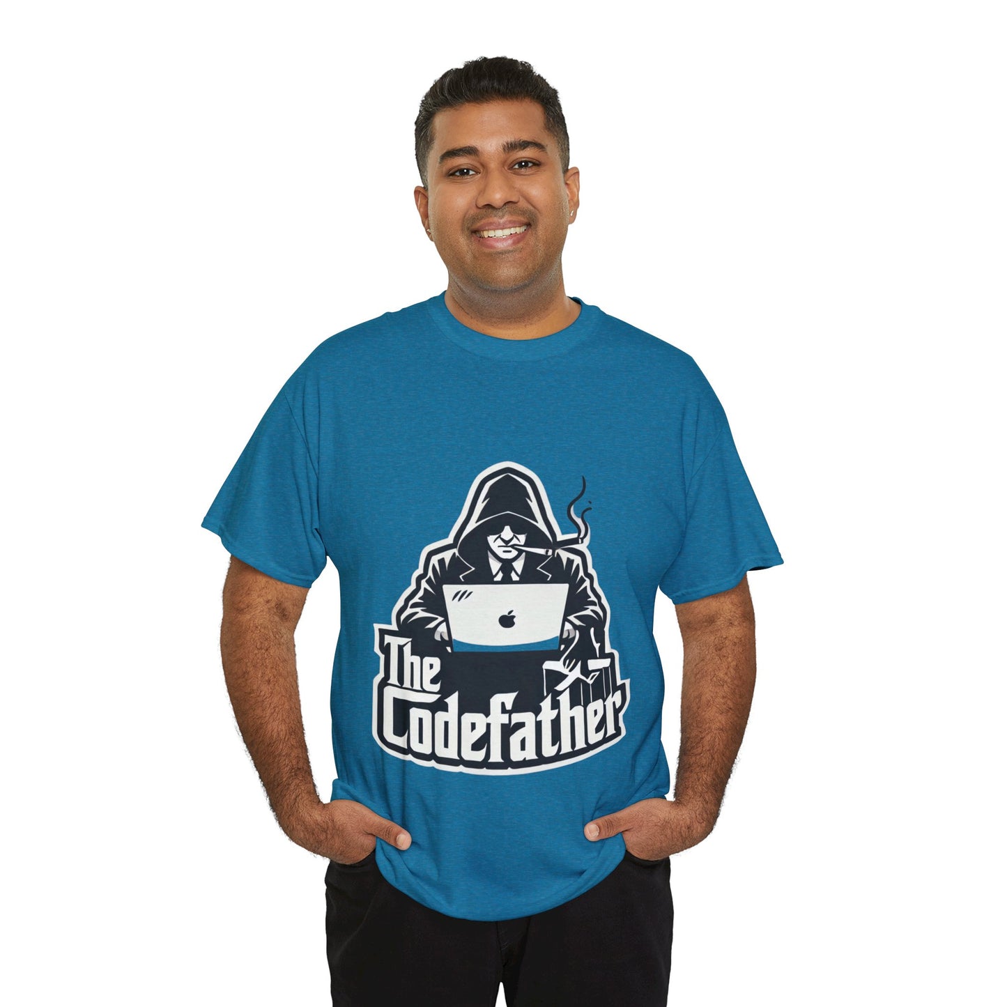 The Codefather Men's Cotton Tee - Geeky Programmer Shirt