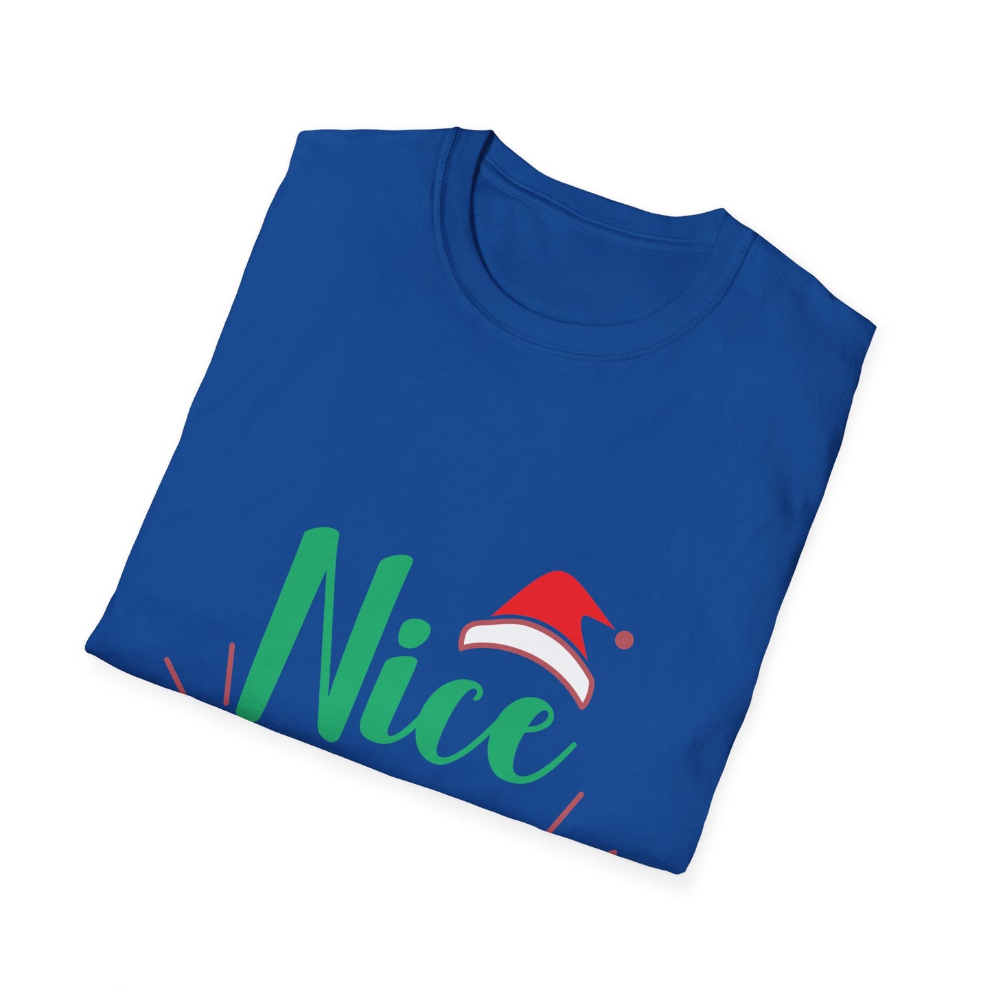 Funny Holiday T-Shirt – 'Nice Until Proven Naughty' Unisex Softstyle Tee | Perfect Christmas Gift