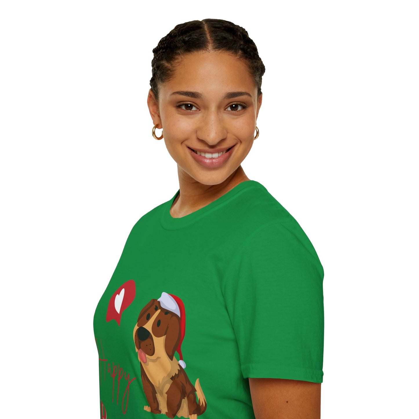 Happy Pawlidays Unisex Softstyle T-Shirt – Celebrate Your Furry Friends | Perfect Pet Lover Gift