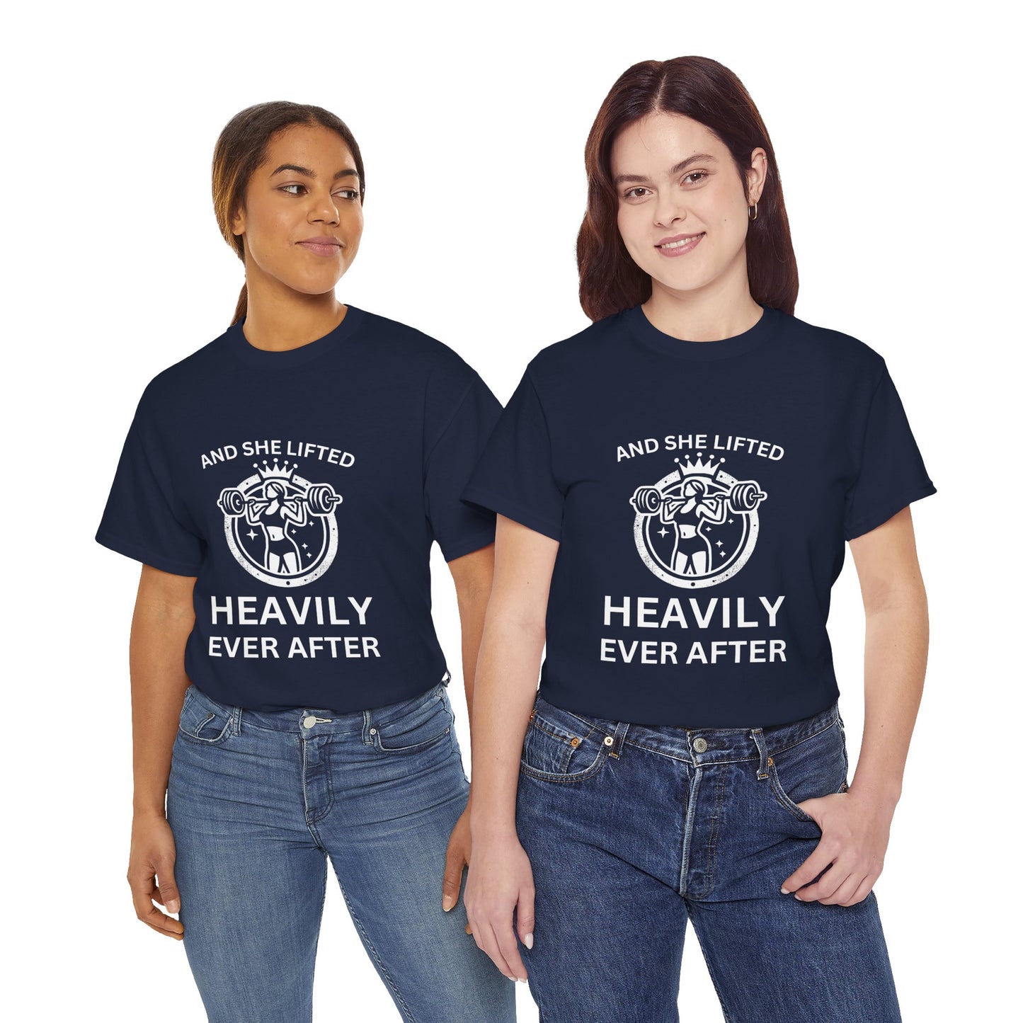 Women's Fitness Tee - And she lifted heavily ever after Gym Shirt