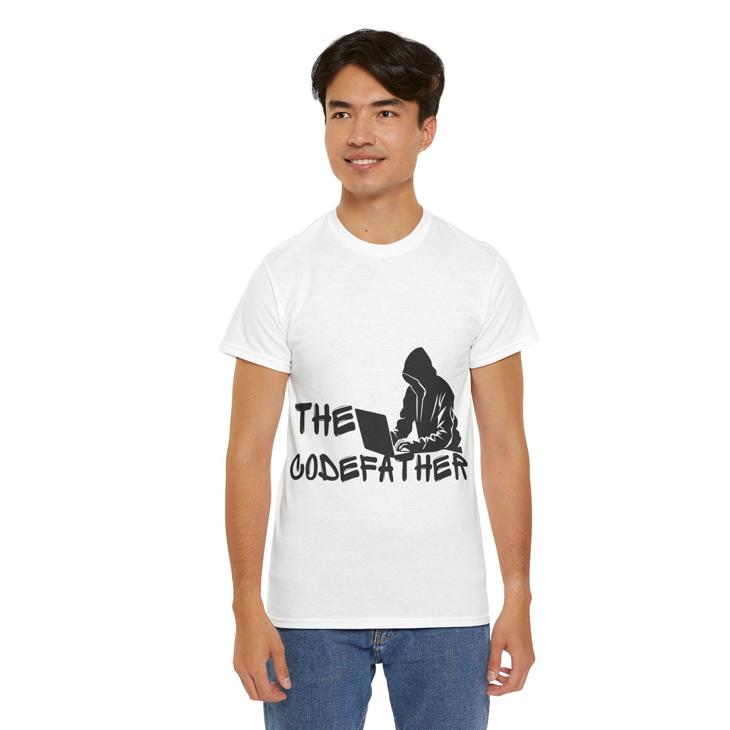 The Codefather Men's Cotton Tee - Geeky Programmer Shirt