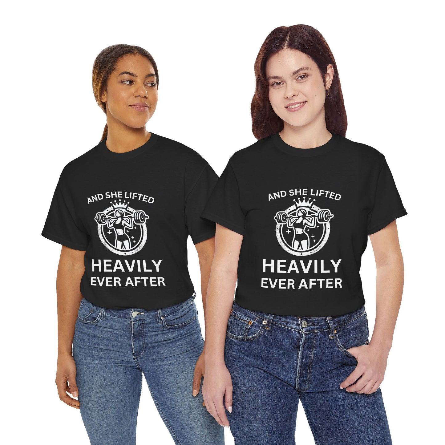 Women's Fitness Tee - And she lifted heavily ever after Gym Shirt