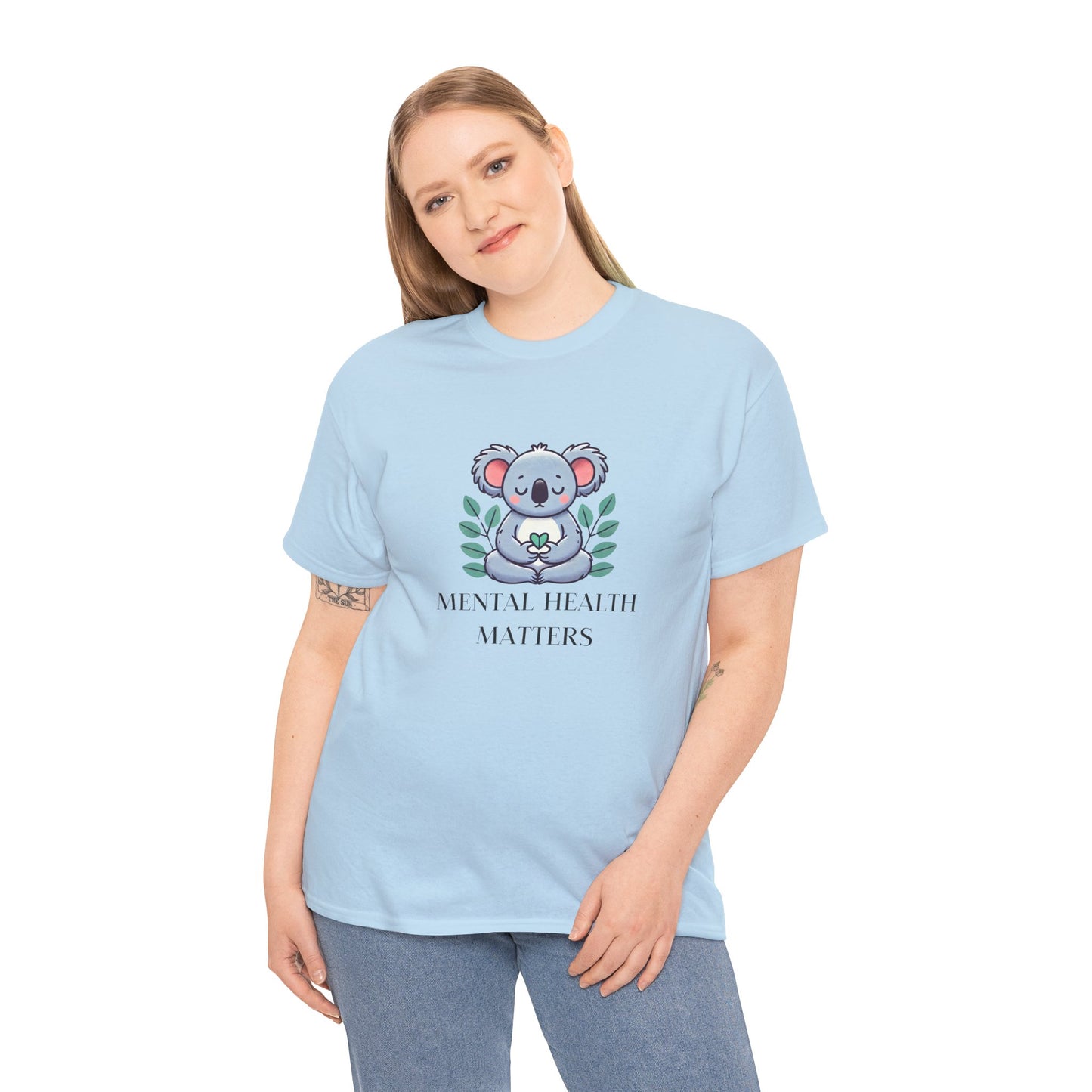 Supportive & Comforting Mental Health Matters Unisex T-Shirt - Featuring a Cute Koala Design