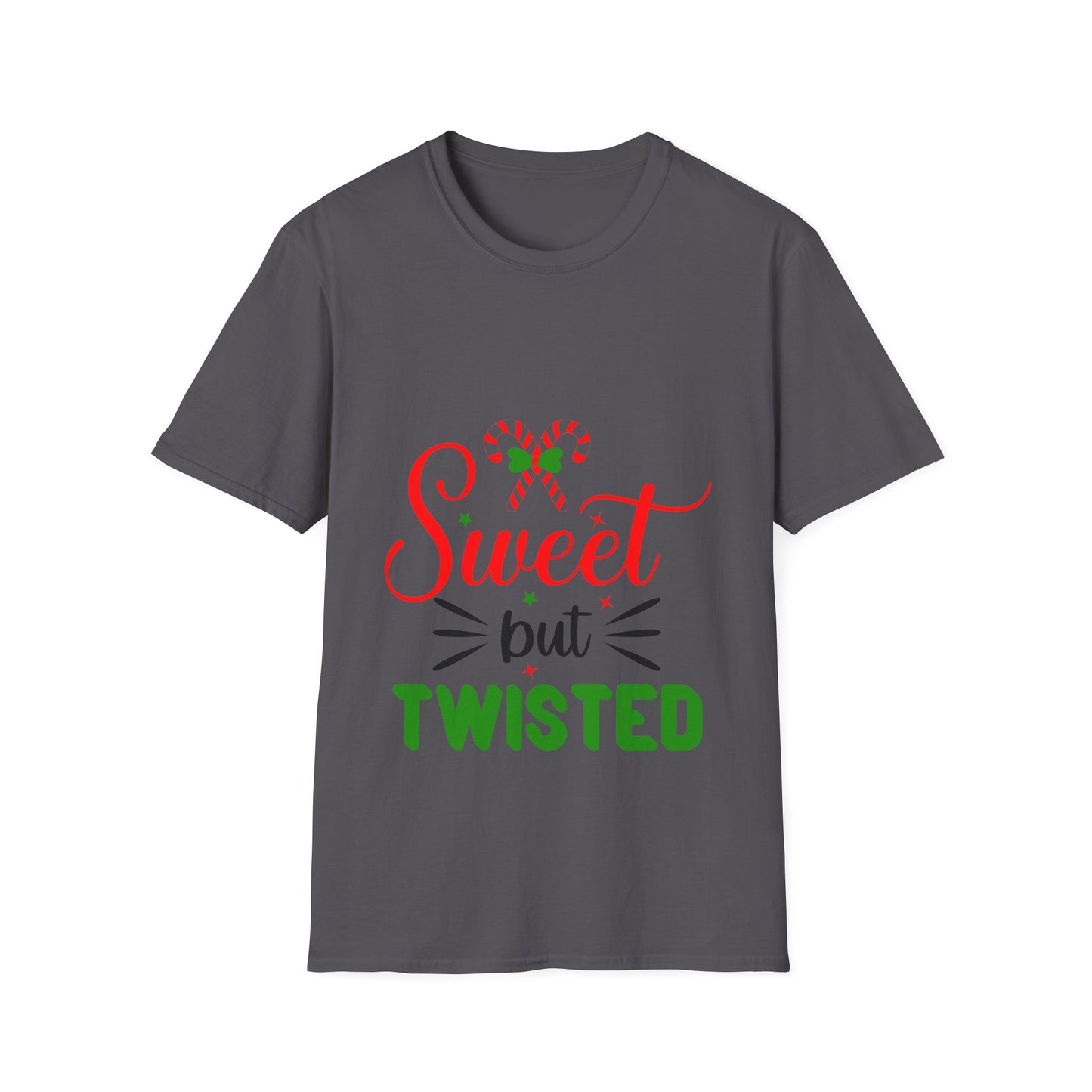 Sweet But Twisted Holiday T-Shirt – Unisex Softstyle Tee | Perfect Christmas Gift for Fun-Loving Souls