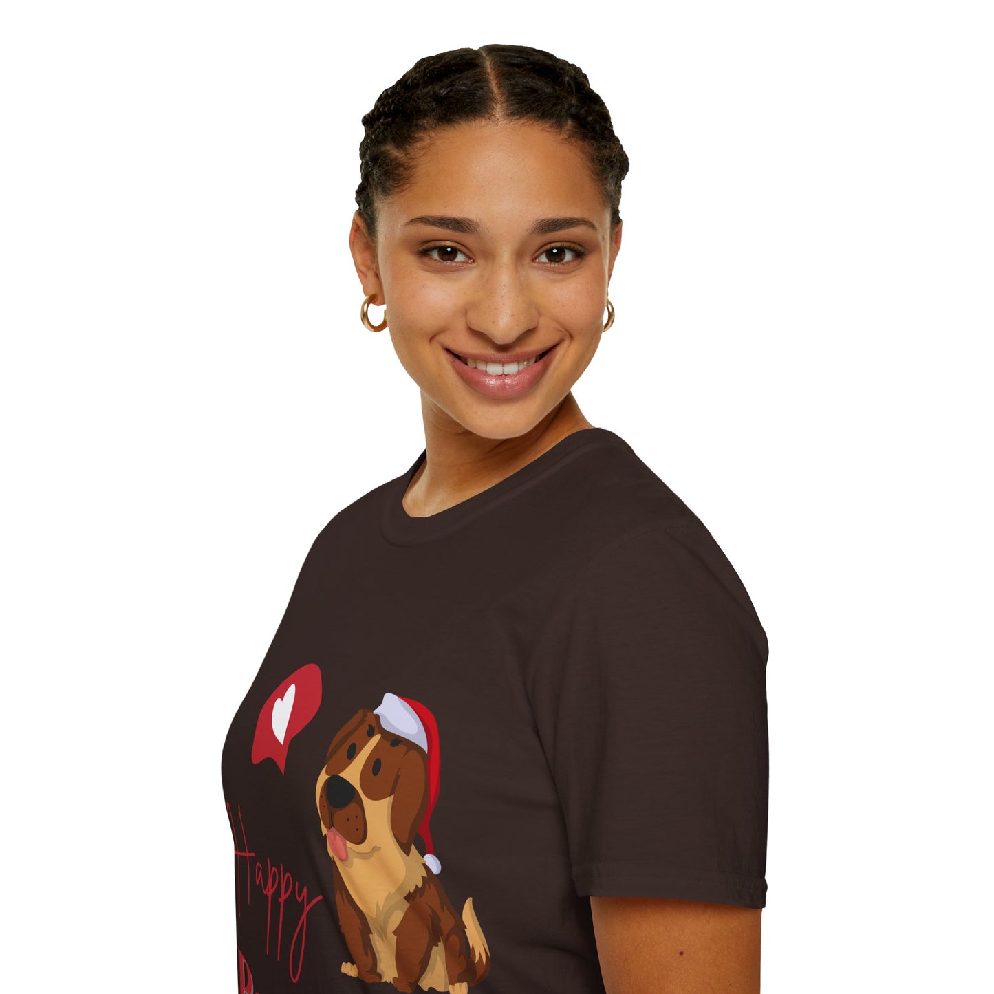 Happy Pawlidays Unisex Softstyle T-Shirt – Celebrate Your Furry Friends | Perfect Pet Lover Gift