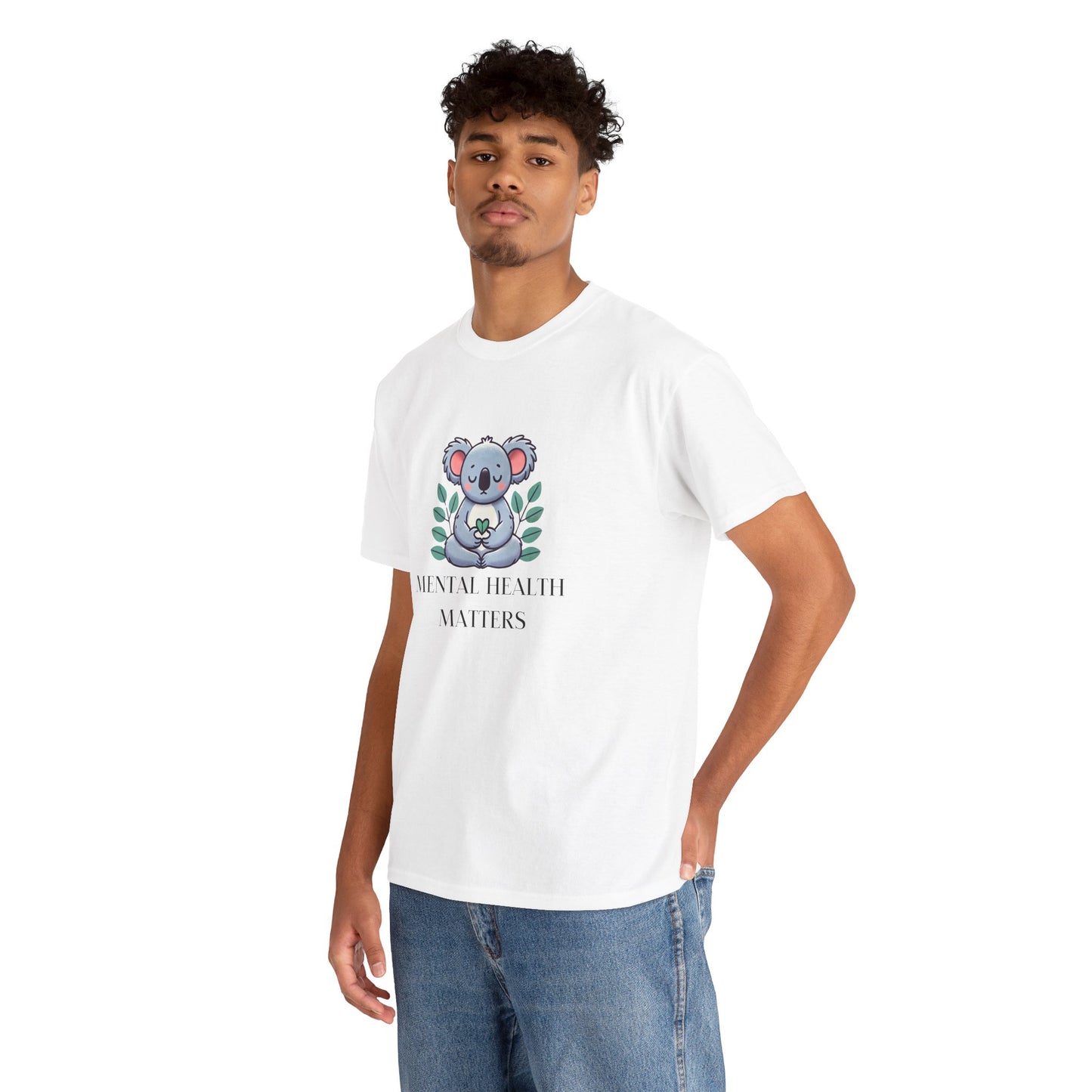 Supportive & Comforting Mental Health Matters Unisex T-Shirt - Featuring a Cute Koala Design