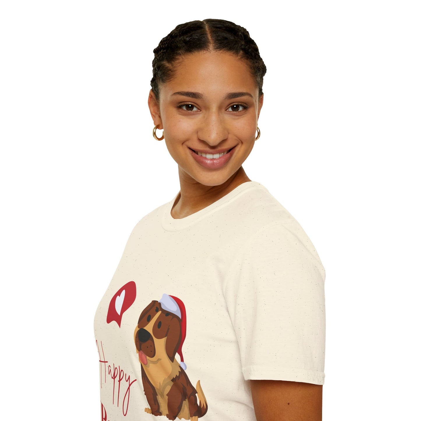 Happy Pawlidays Unisex Softstyle T-Shirt – Celebrate Your Furry Friends | Perfect Pet Lover Gift