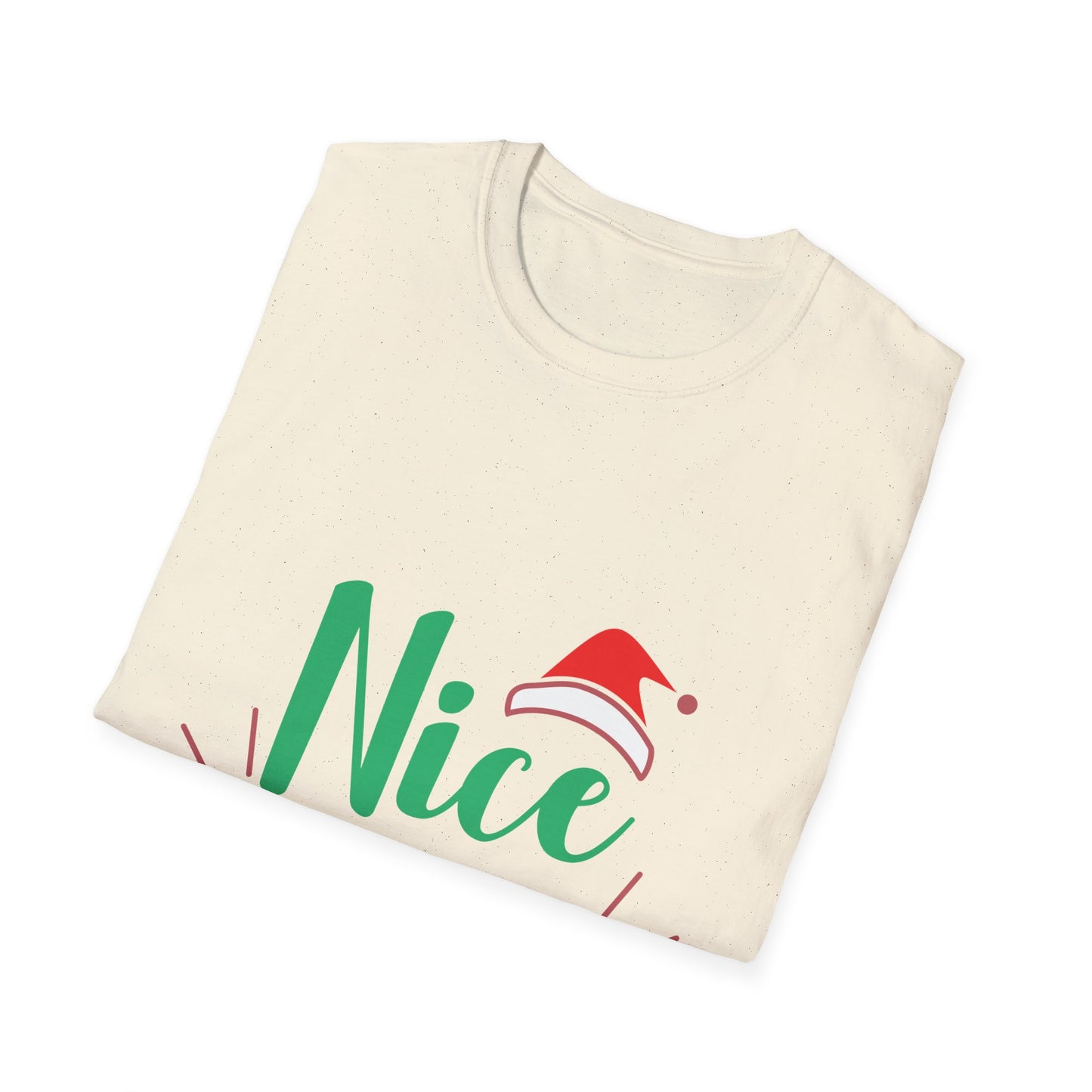Funny Holiday T-Shirt – 'Nice Until Proven Naughty' Unisex Softstyle Tee | Perfect Christmas Gift