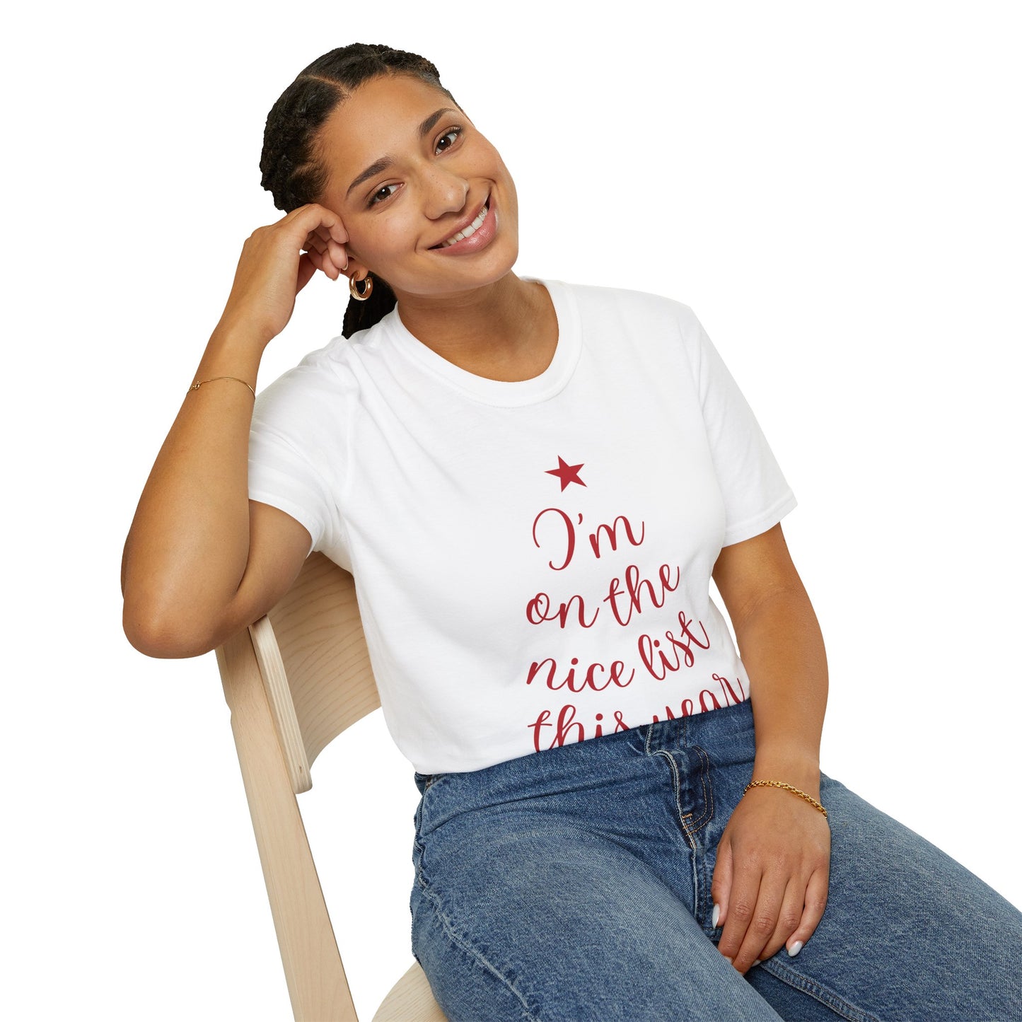 I'm on the Nice List This Year – Festive Nice List T-Shirt for Holiday Cheer | Perfect Christmas Tee