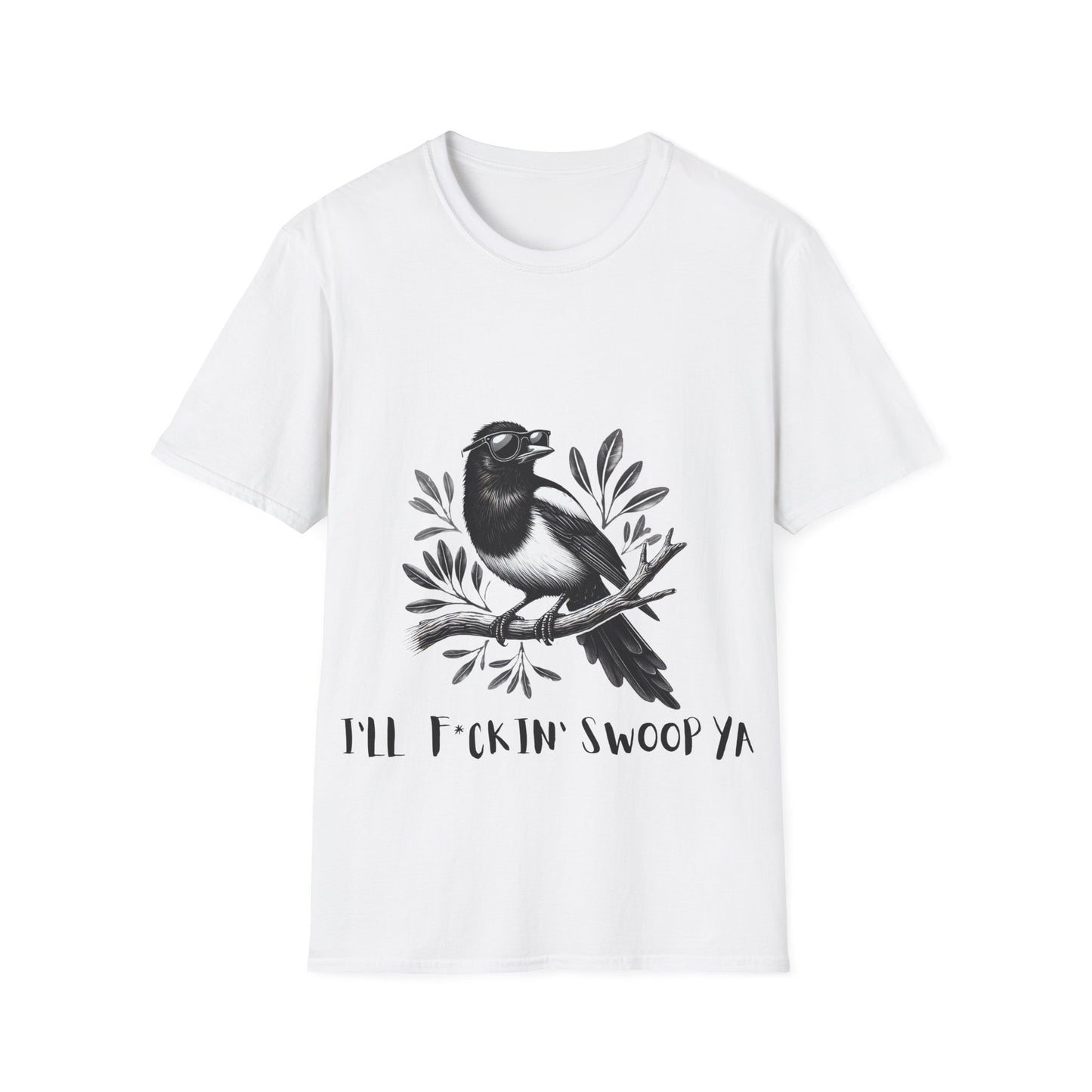 Magpie Unisex Tee – "I’ll F*ckin’ Swoop Ya" | Fun Aussie Humor Shirt