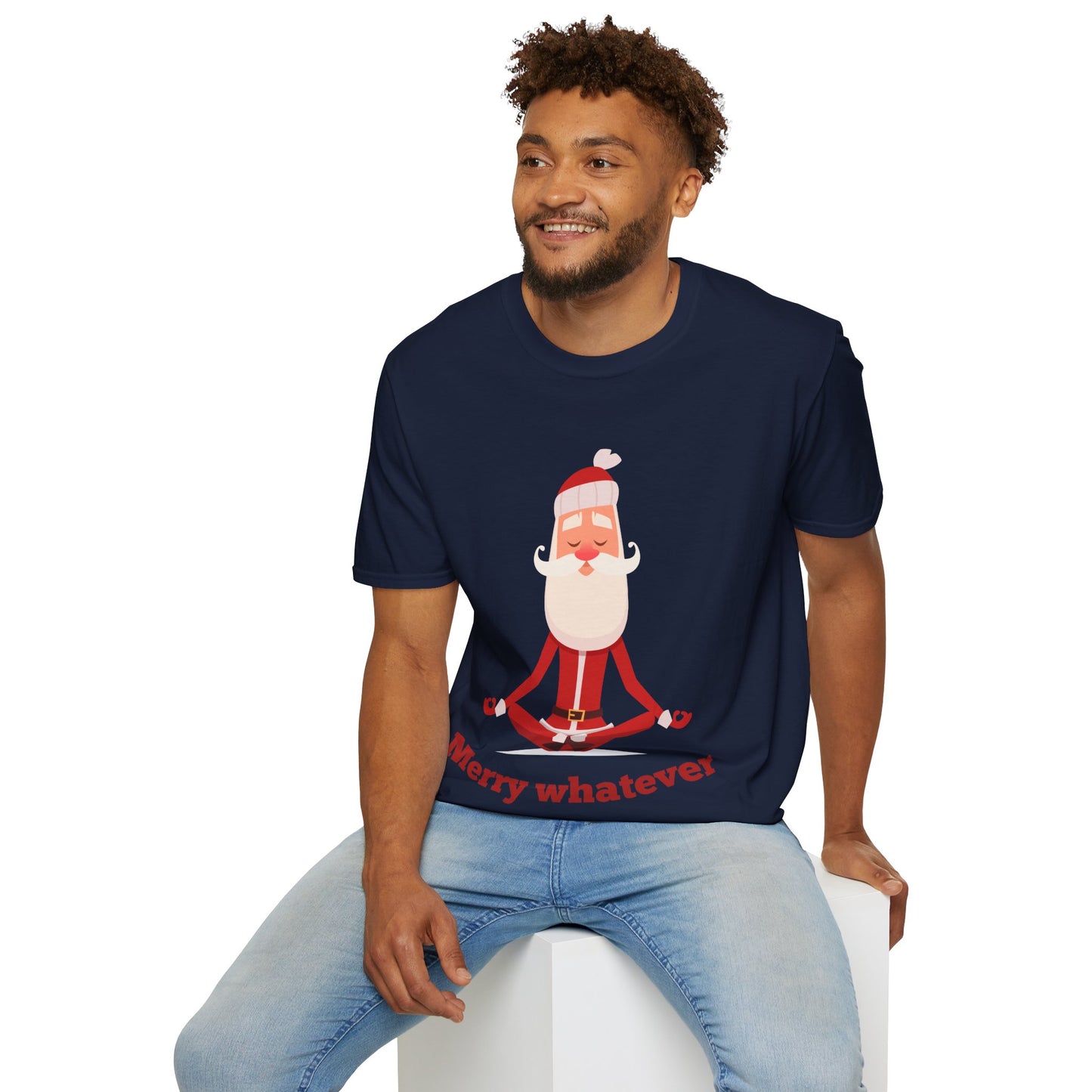 Merry Whatever Unisex Softstyle T-Shirt - Fun Holiday Tee for Christmas Cheer