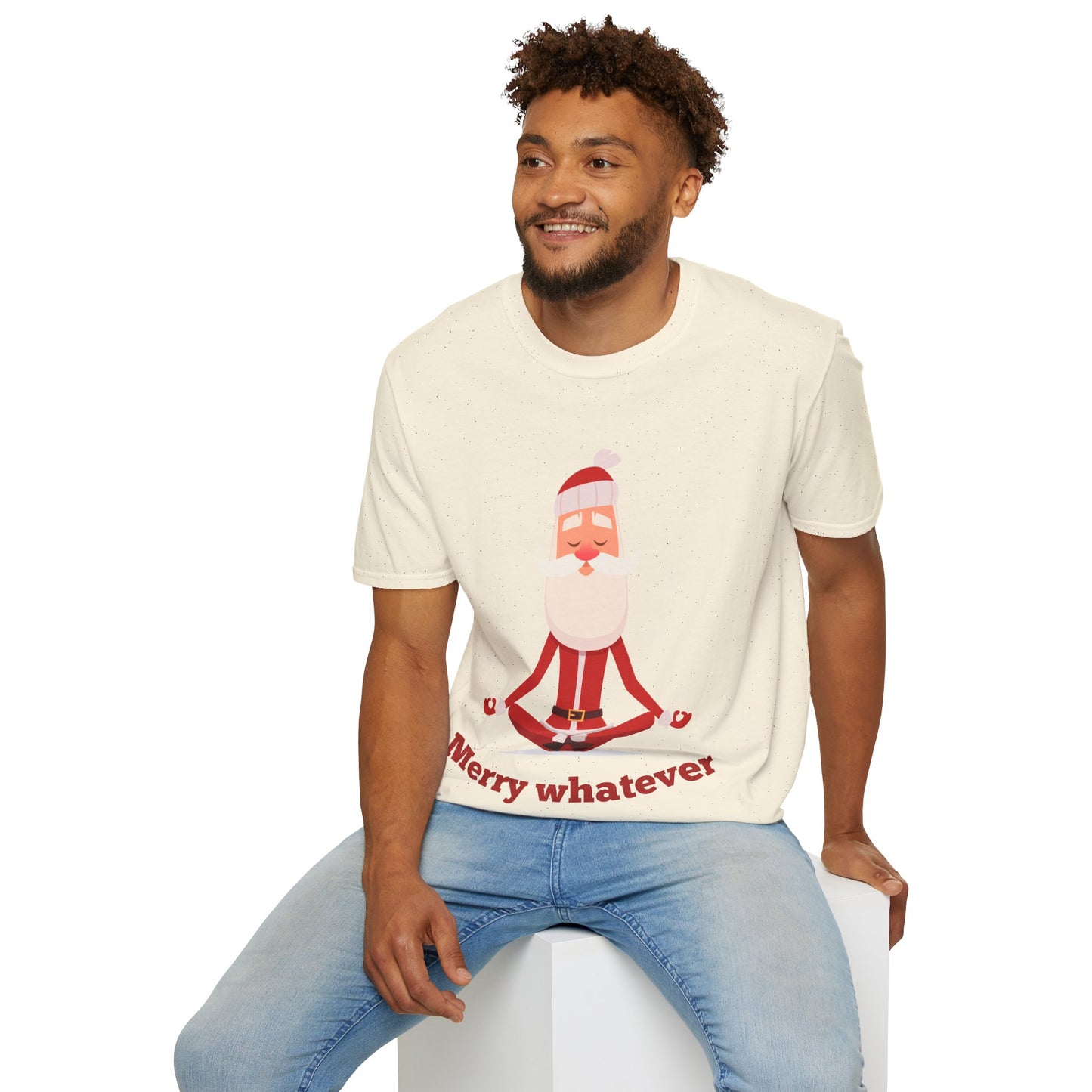 Merry Whatever Unisex Softstyle T-Shirt - Fun Holiday Tee for Christmas Cheer