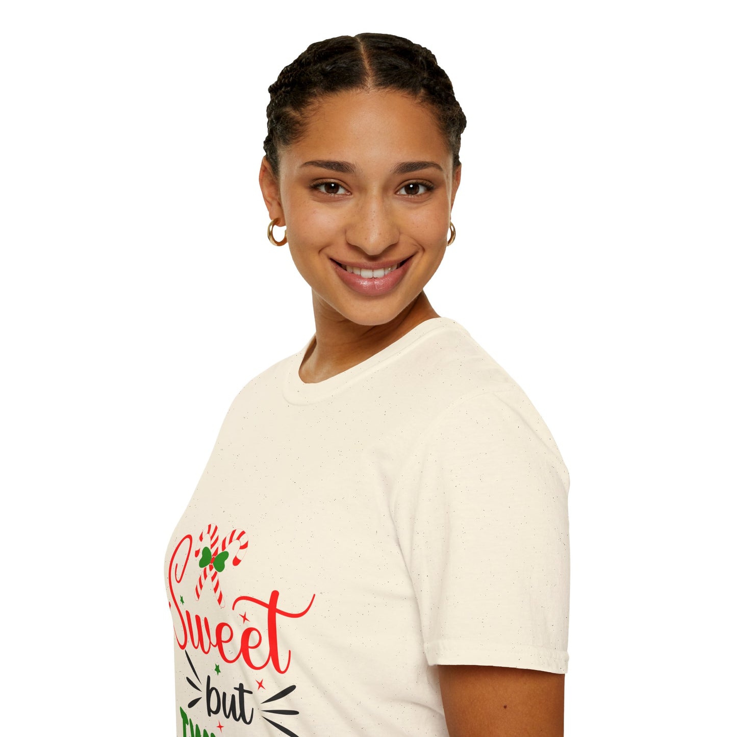 Sweet But Twisted Holiday T-Shirt – Unisex Softstyle Tee | Perfect Christmas Gift for Fun-Loving Souls