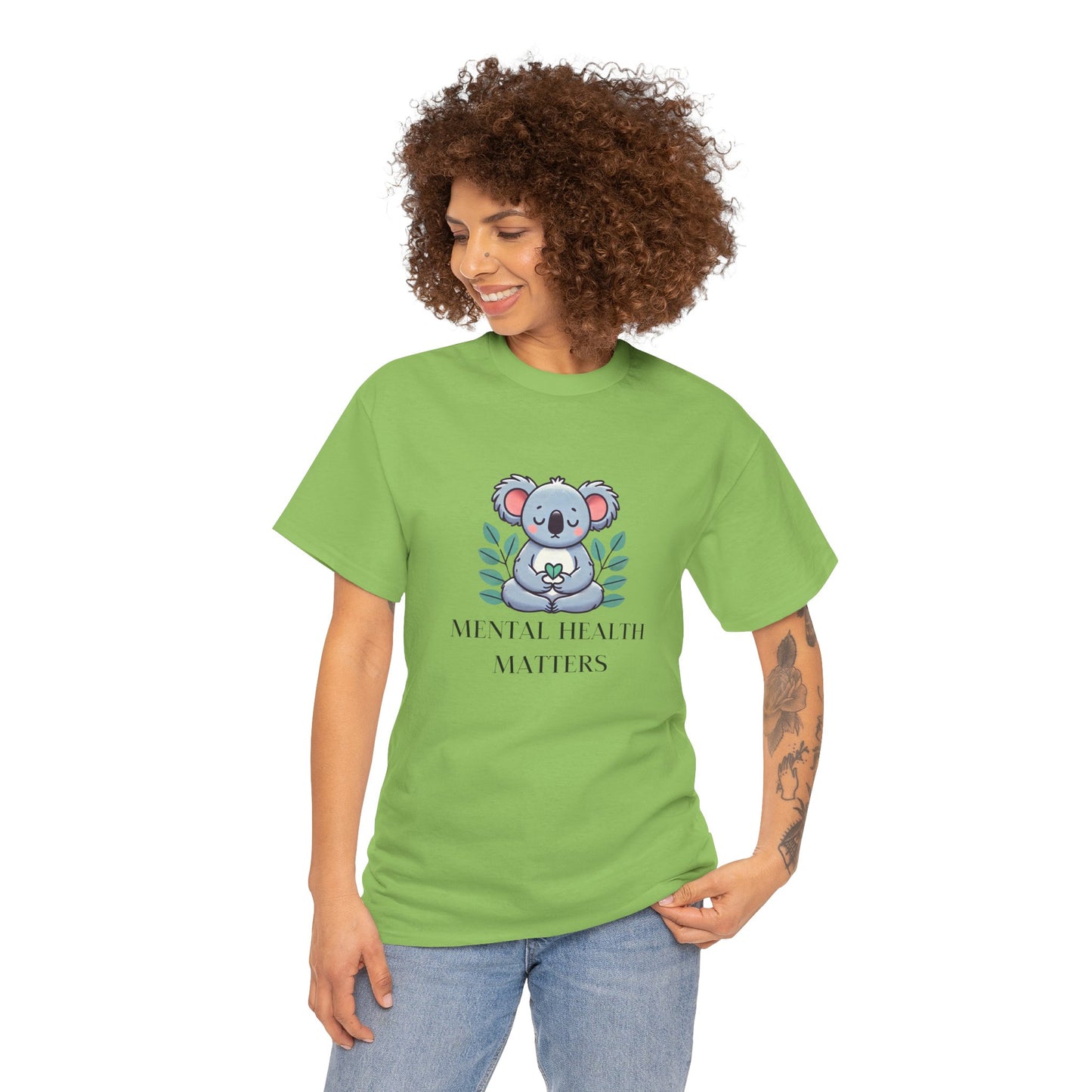 Supportive & Comforting Mental Health Matters Unisex T-Shirt - Featuring a Cute Koala Design