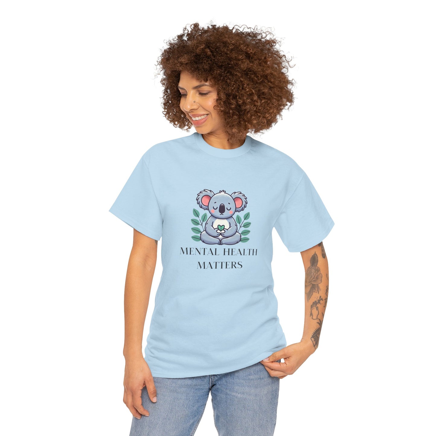 Supportive & Comforting Mental Health Matters Unisex T-Shirt - Featuring a Cute Koala Design