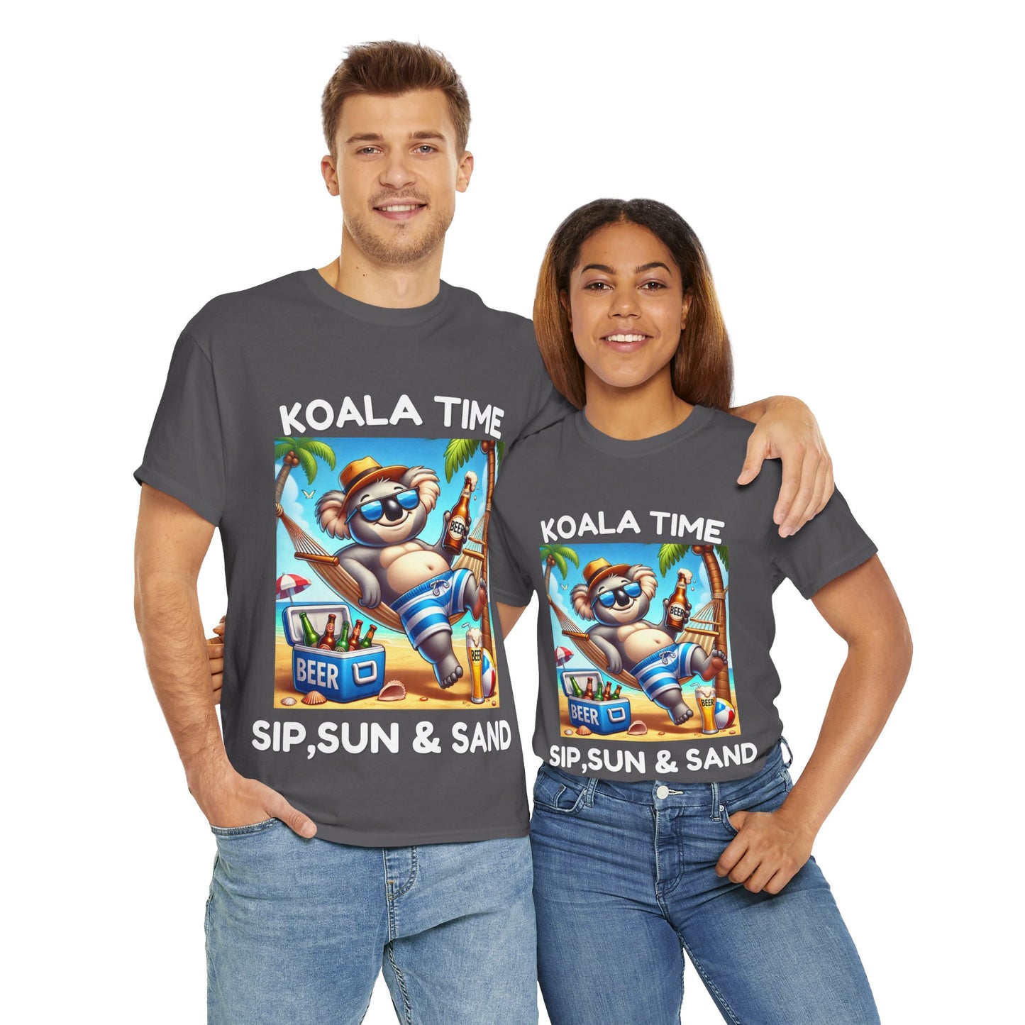 Koala Time: Sip, Sun & Sand" T-Shirt