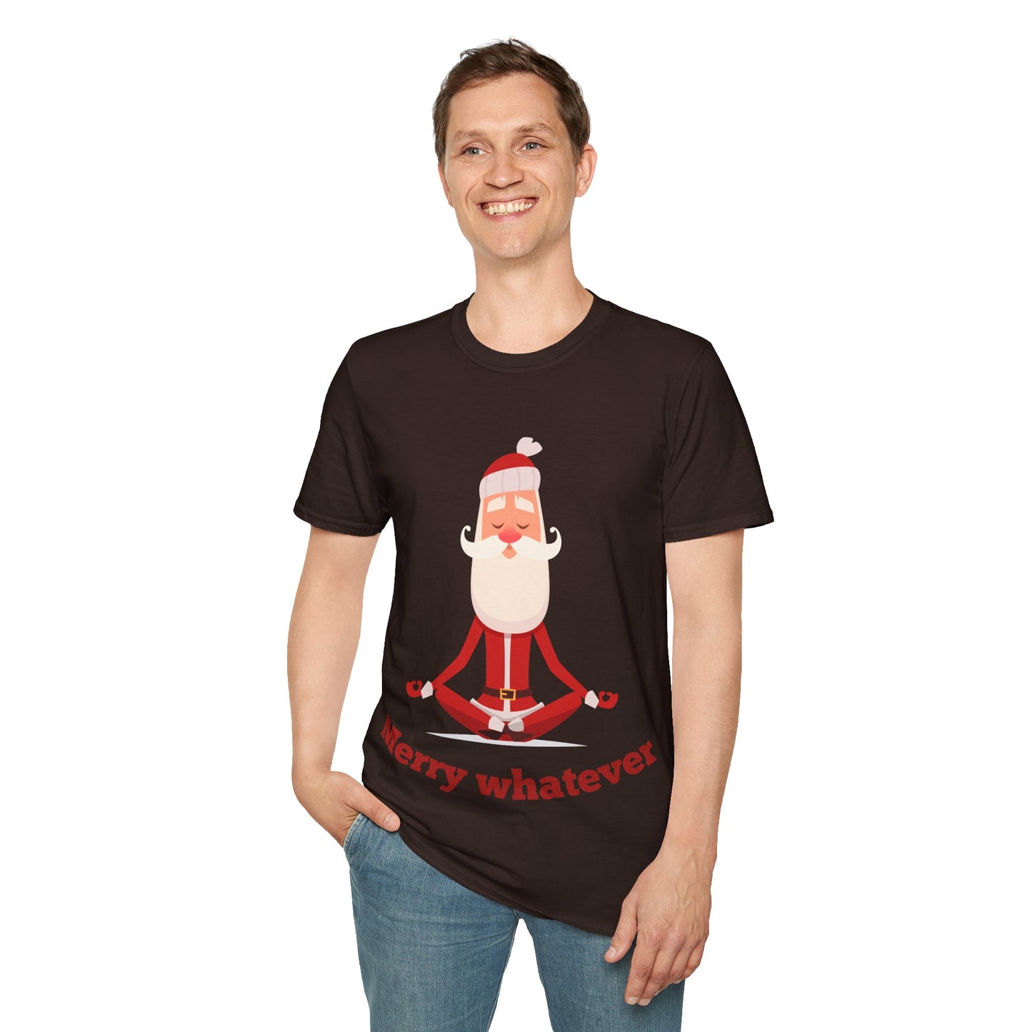 Merry Whatever Unisex Softstyle T-Shirt - Fun Holiday Tee for Christmas Cheer