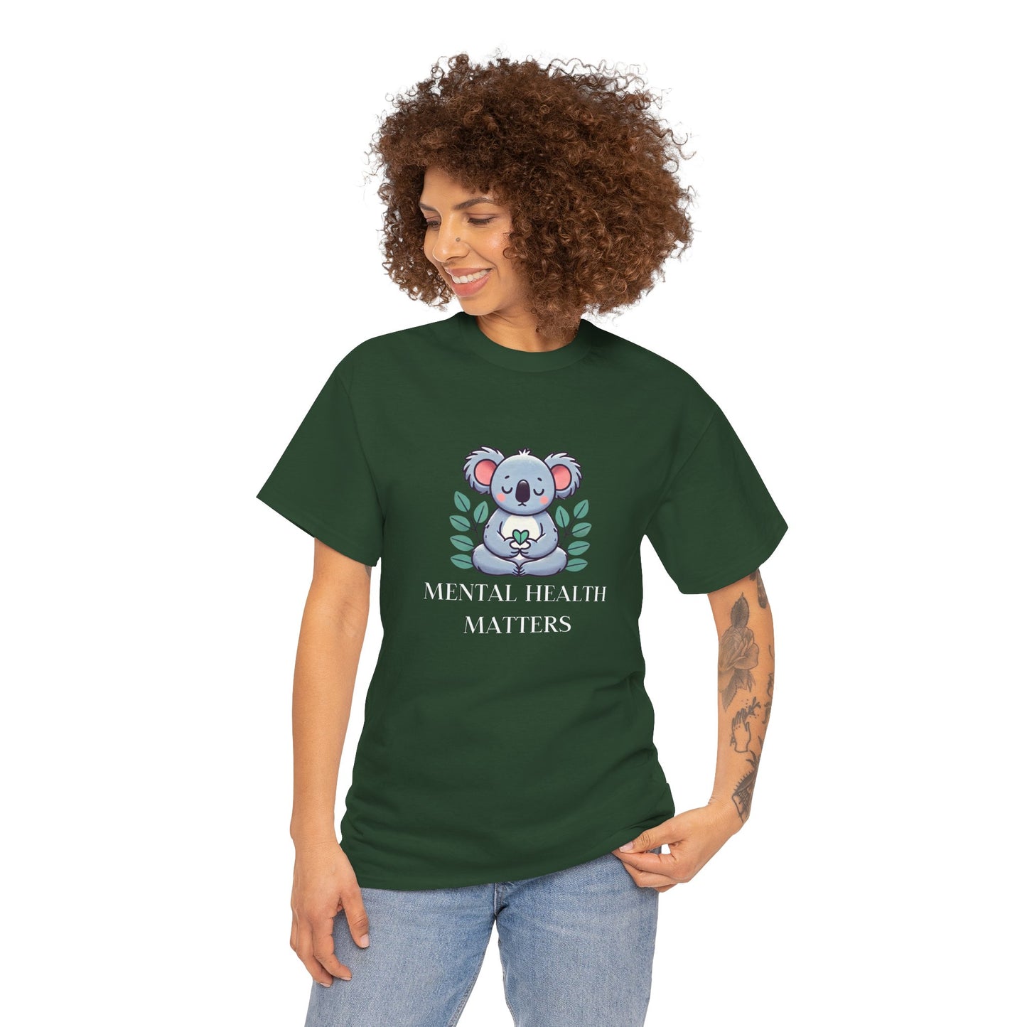 Supportive & Comforting Mental Health Matters Unisex T-Shirt - Featuring a Cute Koala Design