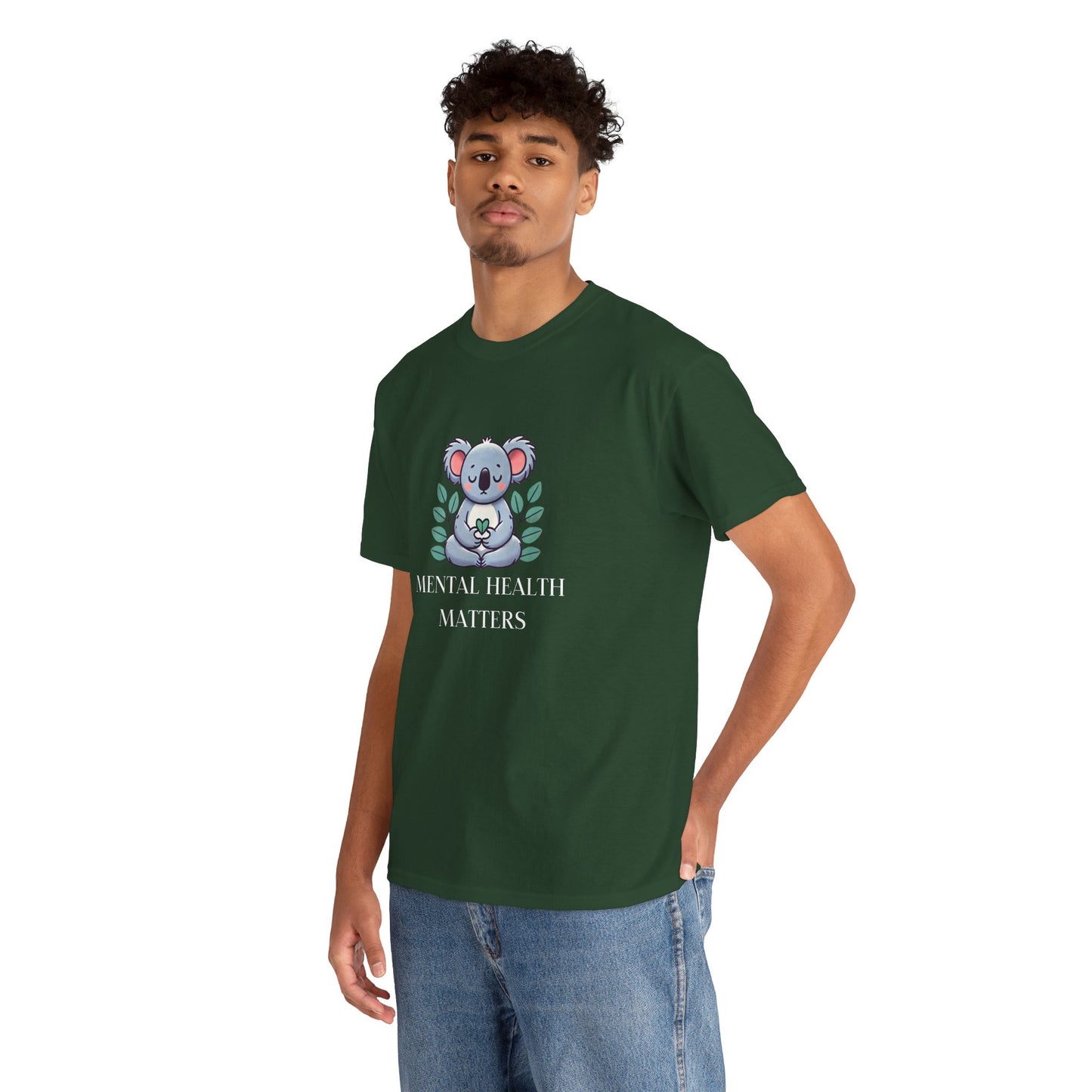 Supportive & Comforting Mental Health Matters Unisex T-Shirt - Featuring a Cute Koala Design
