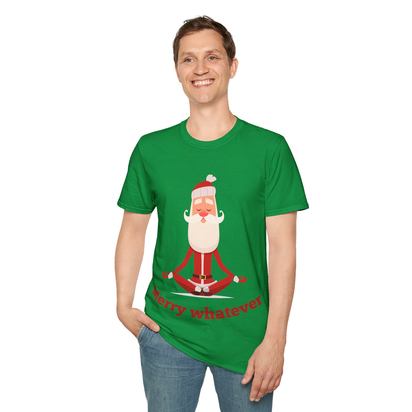 Merry Whatever Unisex Softstyle T-Shirt - Fun Holiday Tee for Christmas Cheer