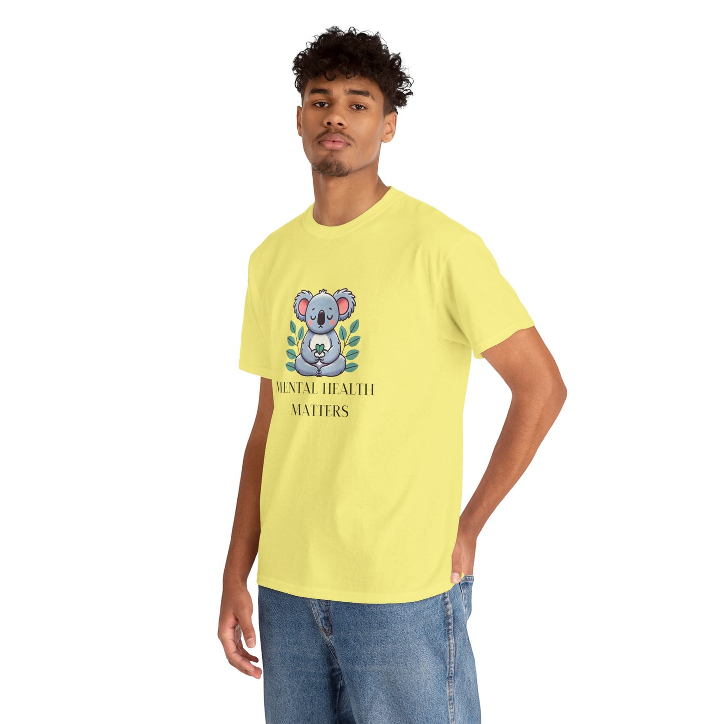 Supportive & Comforting Mental Health Matters Unisex T-Shirt - Featuring a Cute Koala Design