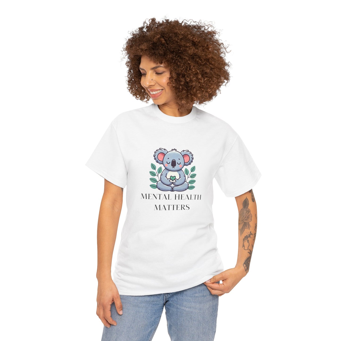 Supportive & Comforting Mental Health Matters Unisex T-Shirt - Featuring a Cute Koala Design
