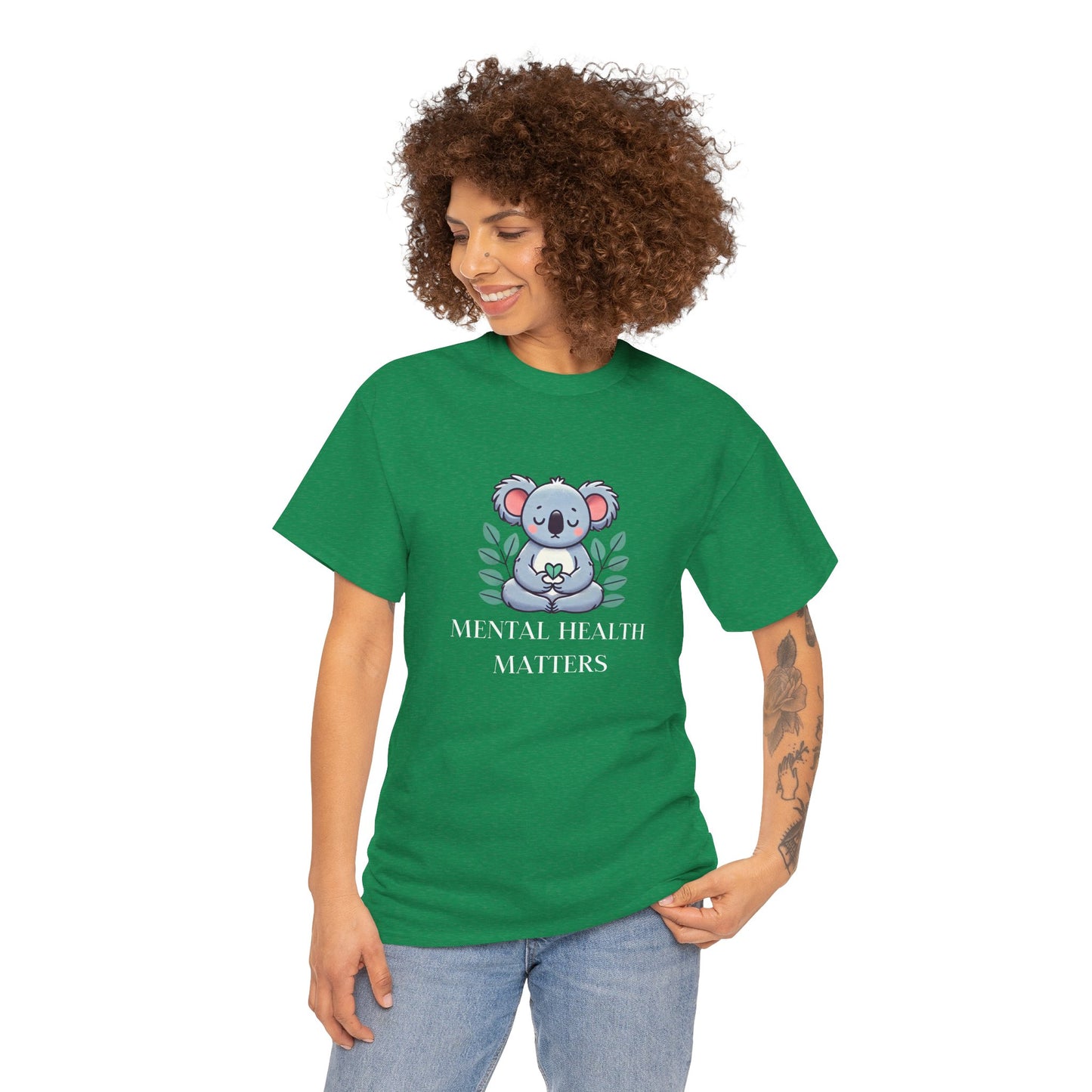 Supportive & Comforting Mental Health Matters Unisex T-Shirt - Featuring a Cute Koala Design