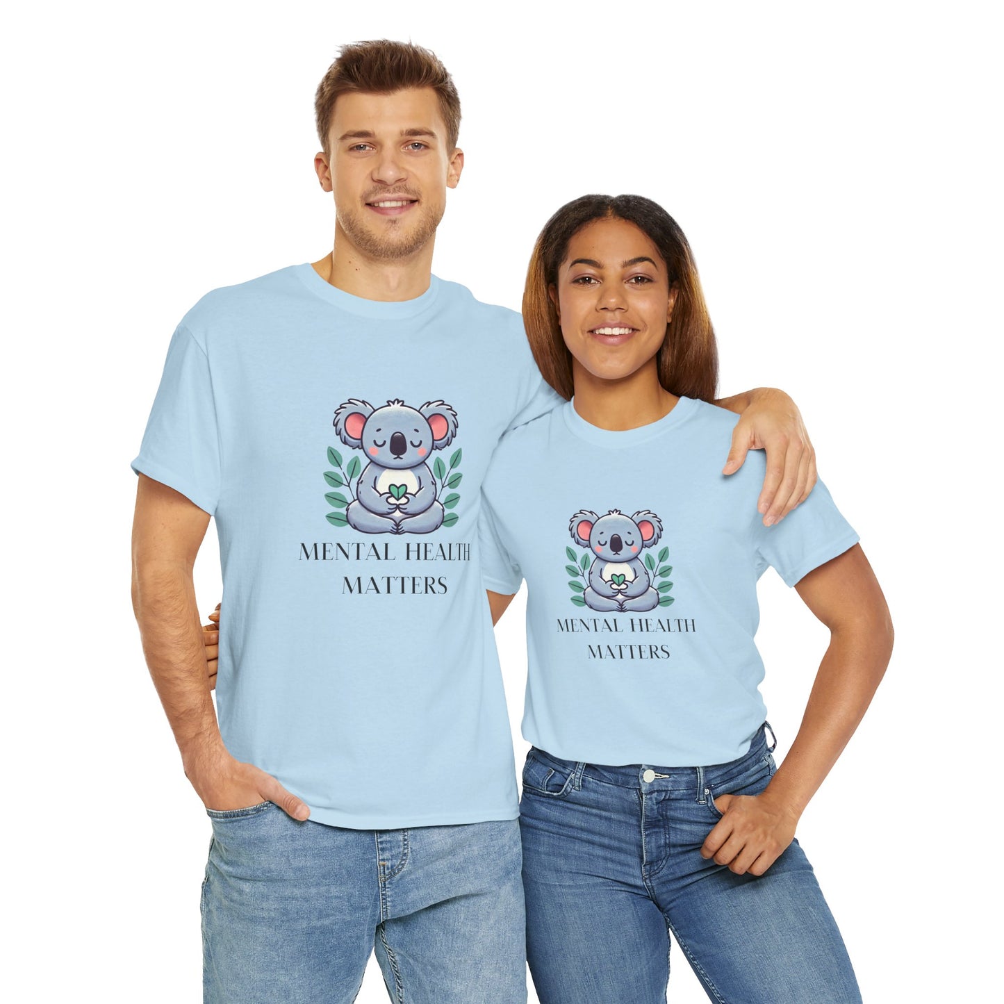 Supportive & Comforting Mental Health Matters Unisex T-Shirt - Featuring a Cute Koala Design