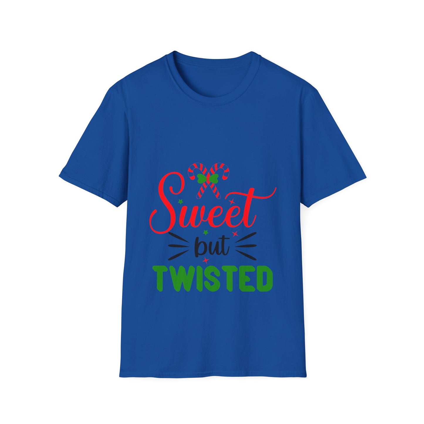 Sweet But Twisted Holiday T-Shirt – Unisex Softstyle Tee | Perfect Christmas Gift for Fun-Loving Souls