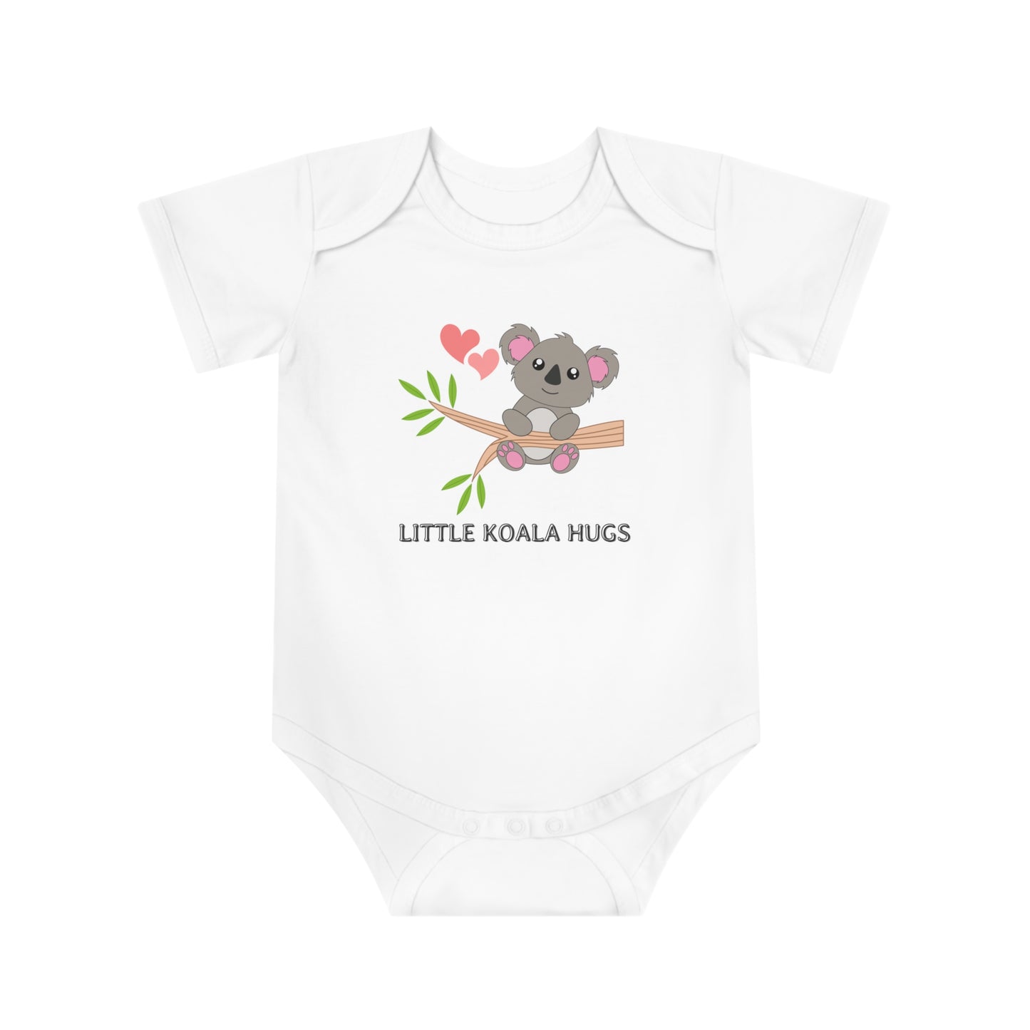 Little Koala Hugs Baby Bodysuit – Soft & Adorable Short-Sleeve Outfit for Babies