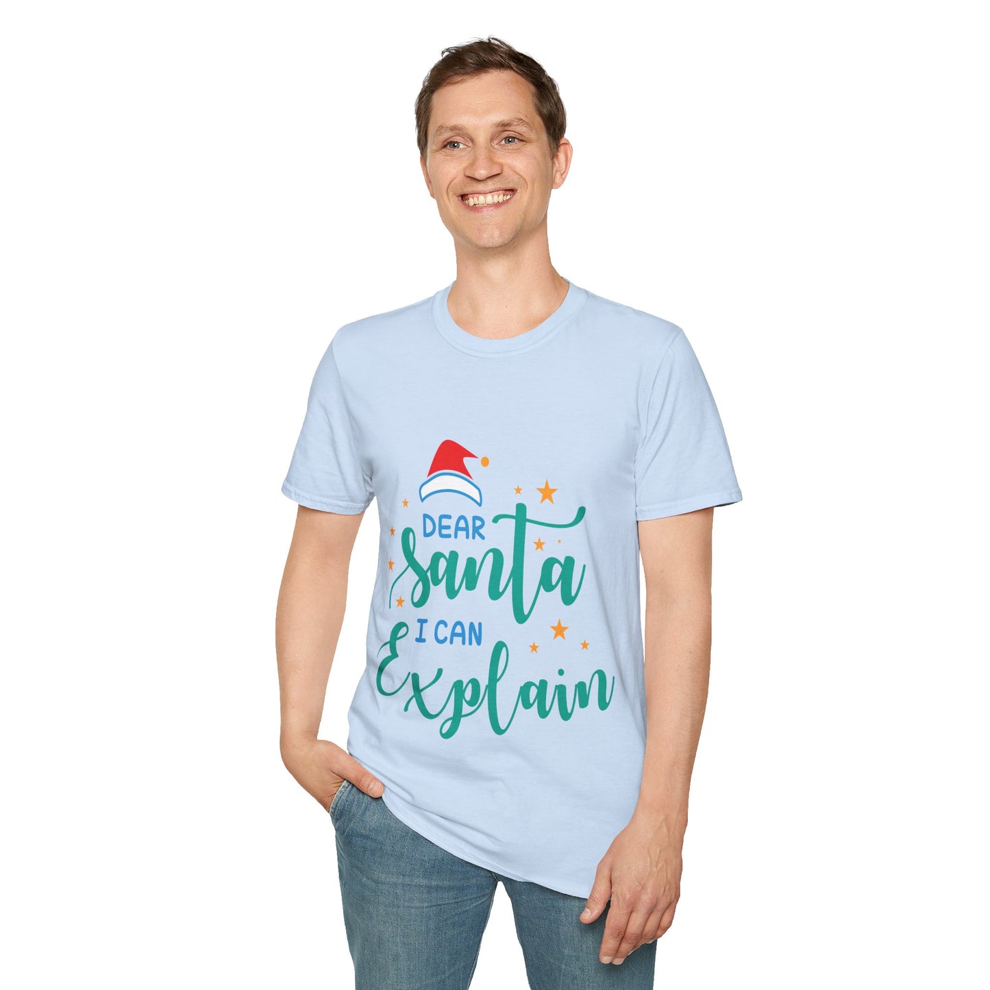 Dear Santa I Can Explain Unisex T-Shirt | Funny Christmas Tee | Holiday Gift